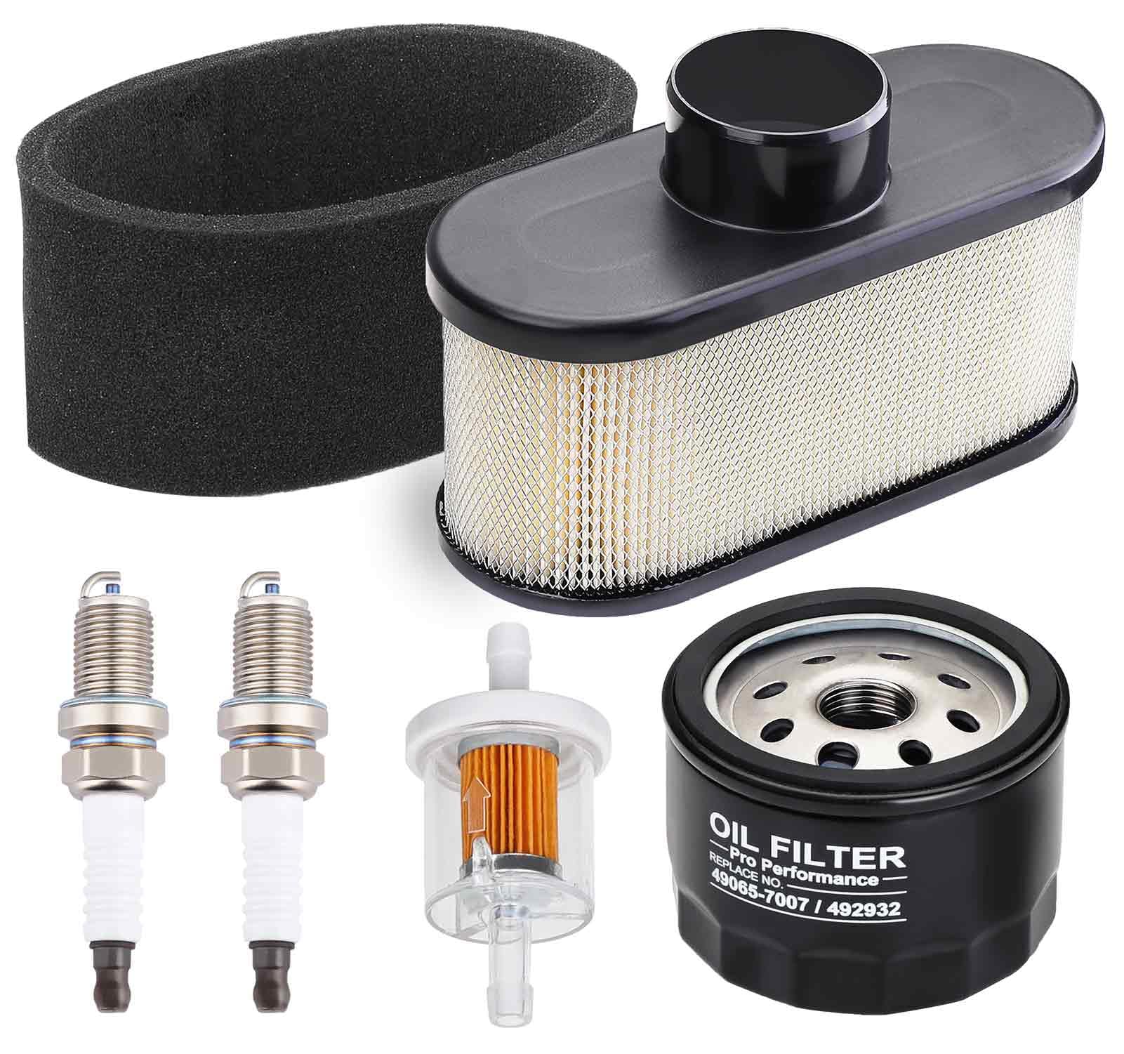 Emmawin FR691V Wartungsset für Kawasaki FR651V FR730V FS481V FS541V FS600V FS651V FS691V FS730V Motor Rasenmäher, ersetzt FR691V Ölfilter 49065-7007 Luftfilter 11013-0752