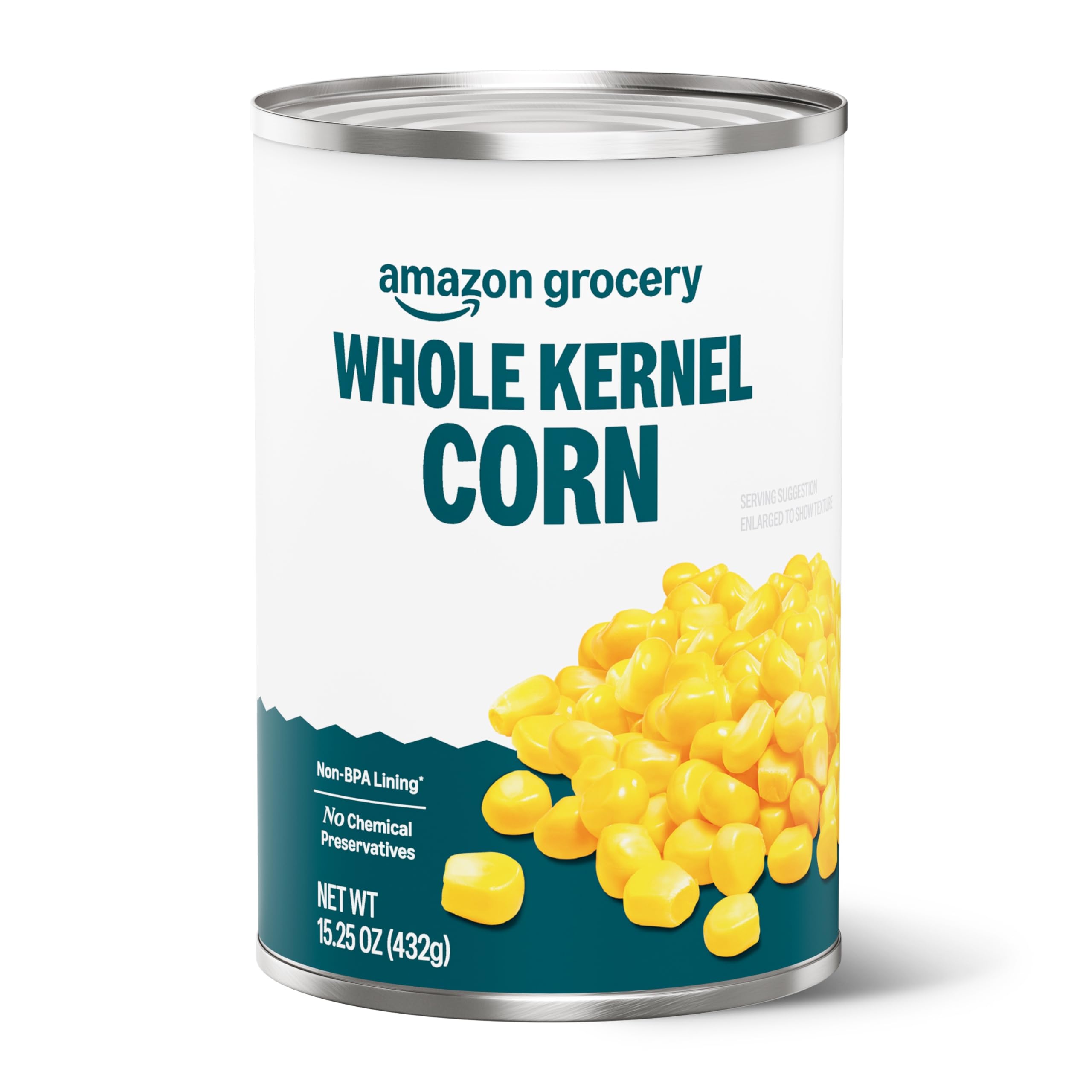 Amazon Lebensmittel, Ganze Maiskörner aus der Dose, 15.25 Oz (Zuvor Amazon Fresh, Verpackung kann abweichen)
