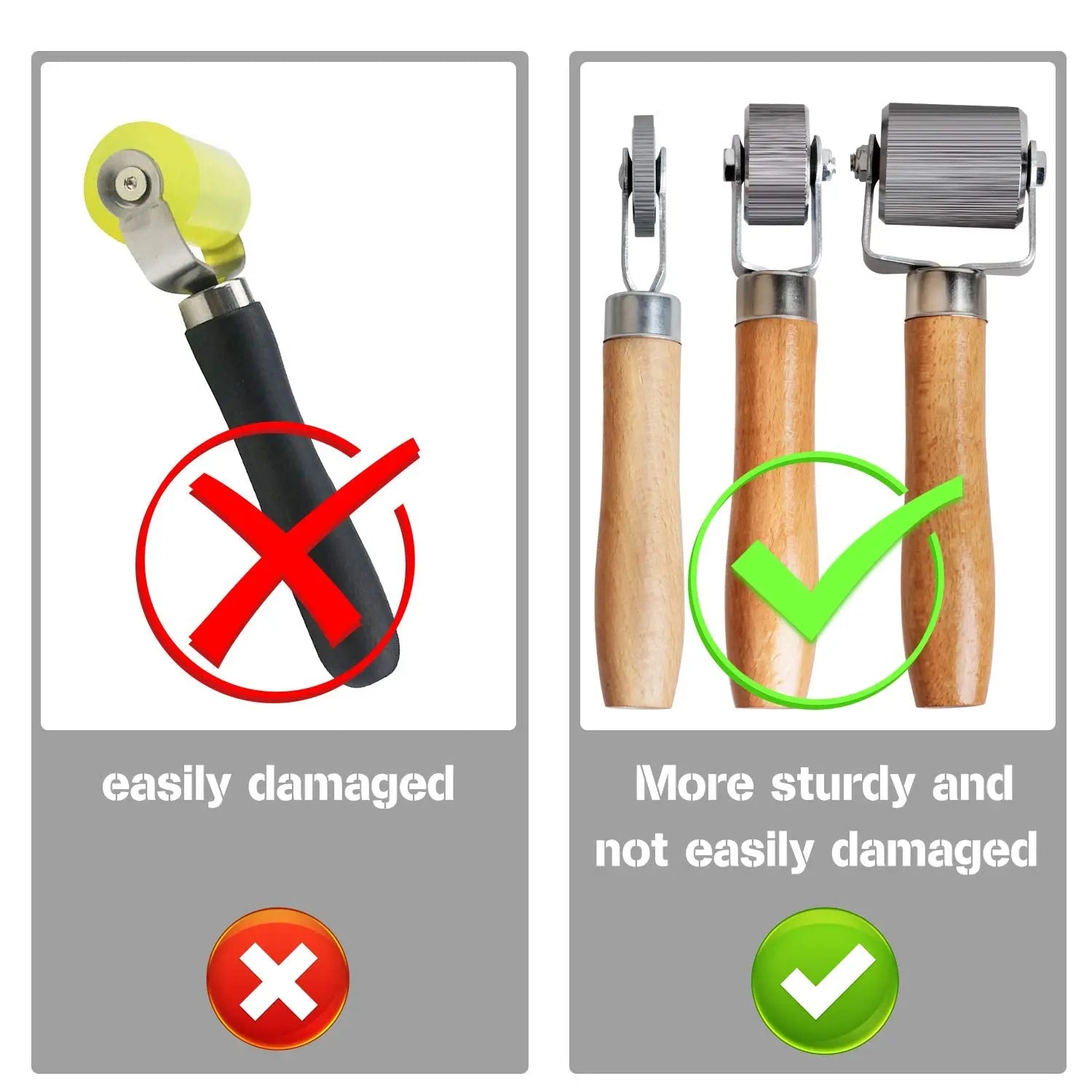 Car Sound Deadening Roller Metal Installation Tool 3 Pcs for Auto Noise Roller Car Sound Deadener Application Installation Tool Rolling Wheel Interior Accessories