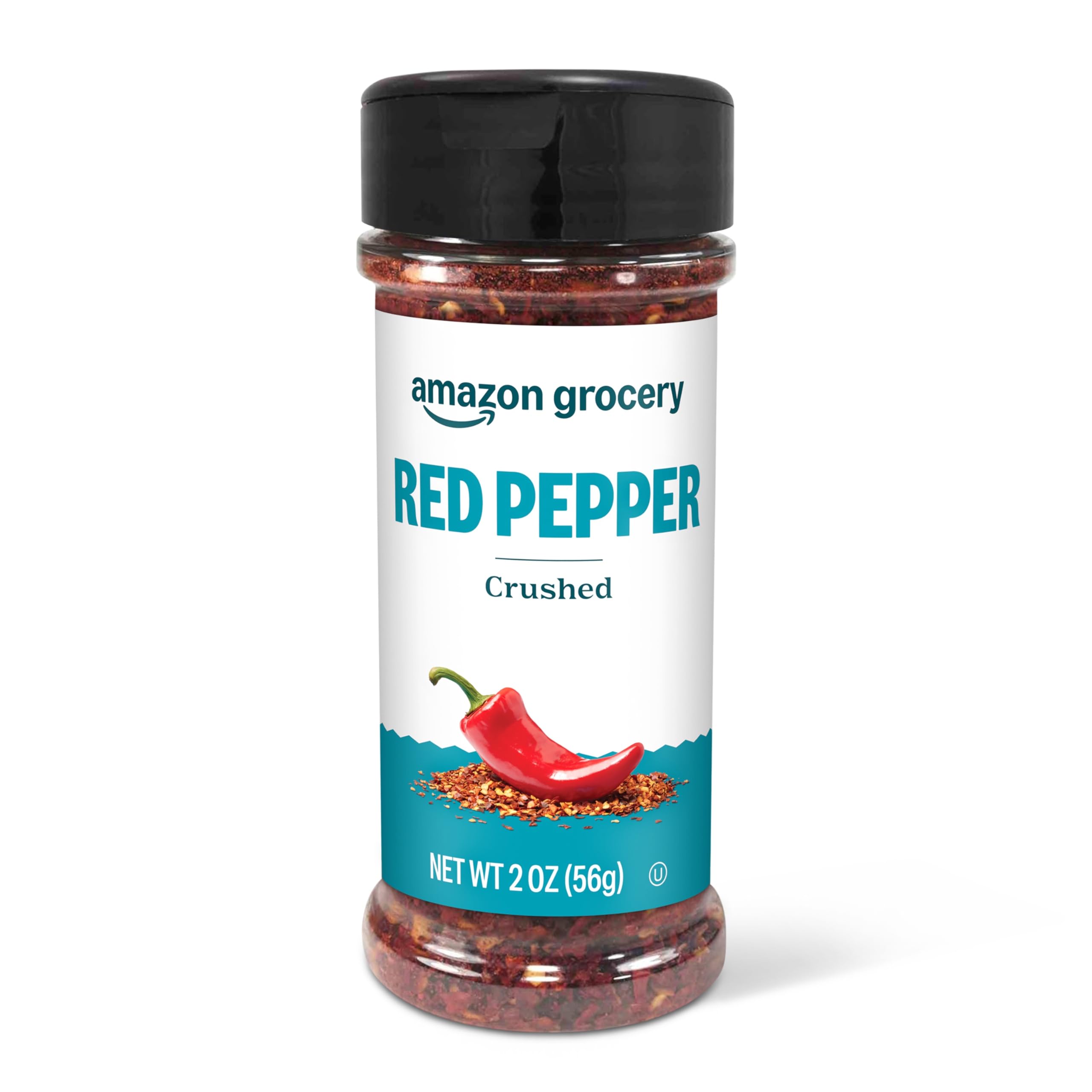 Amazon Lebensmittel, zerstoßener roter Pfeffer, 57 g (ehemals Happy Belly, Verpackung kann abweichen)
