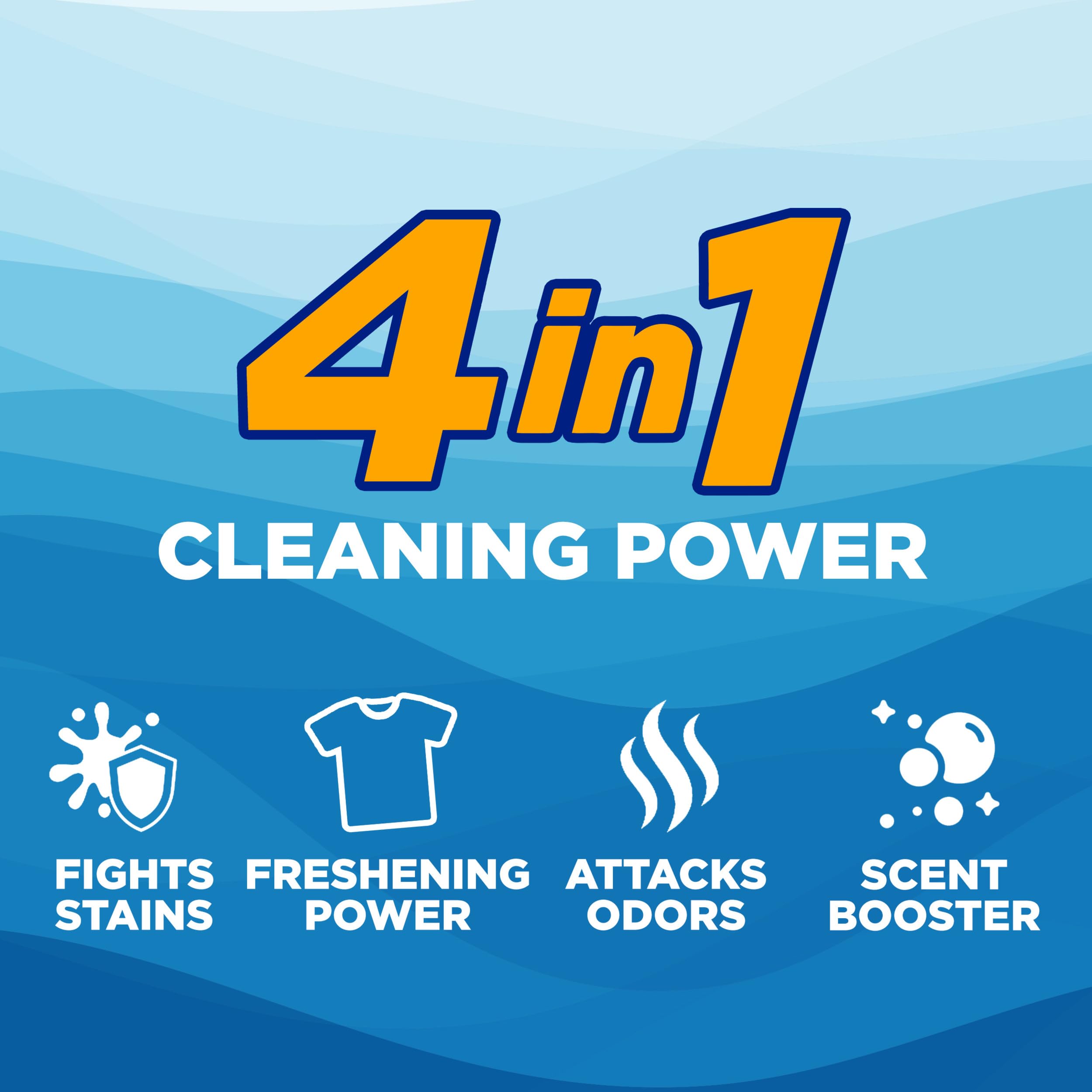 ARM & HAMMER Liquid Laundry Detergent, Clean Burst Fresh, 170 fl oz, 170 Loads