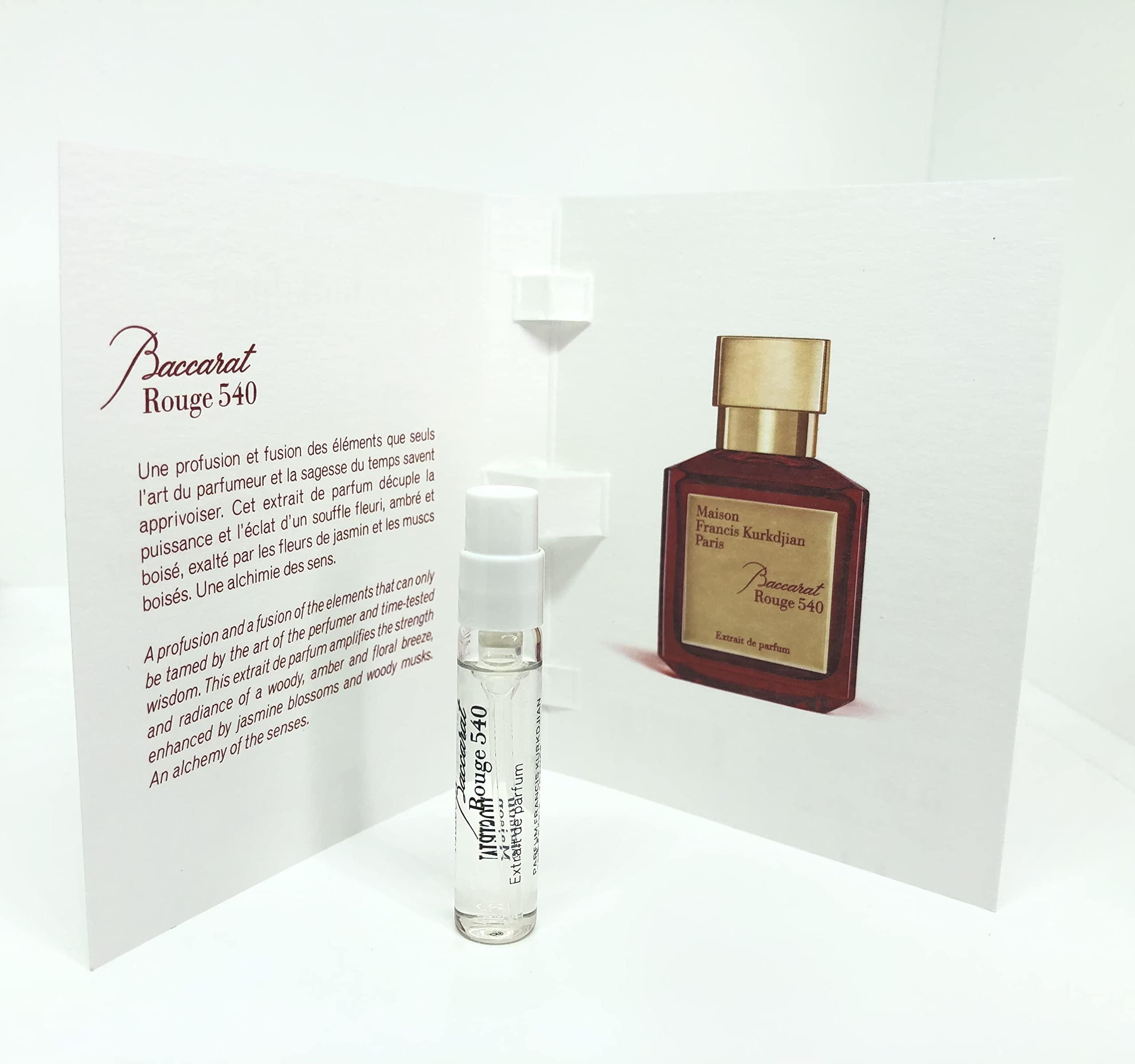 Maison Francis Kurkdjian Baccarat Rouge 540 EXTRAIT de Parfum Phiole Spray Probe 2ml/ 0.06oz Neu