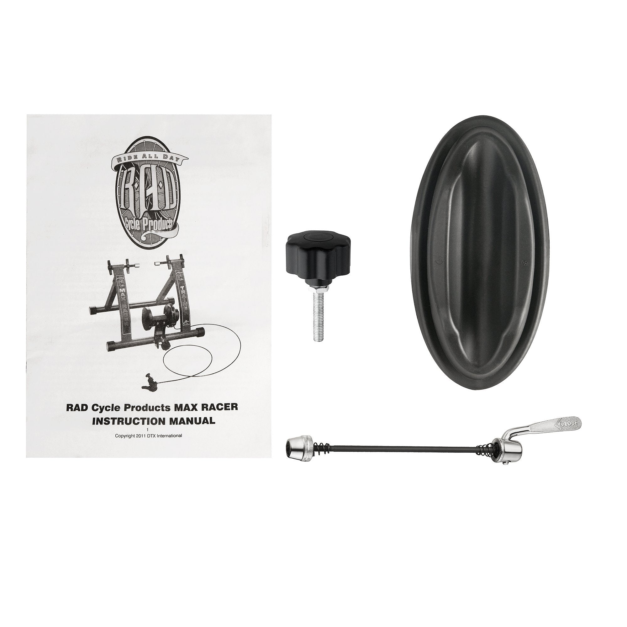 RAD Cycle Products Max Racer 7 Levels of with Smooth Magnetic Resistance Bicycle Trainer Allows You to Work Out with Your Bike