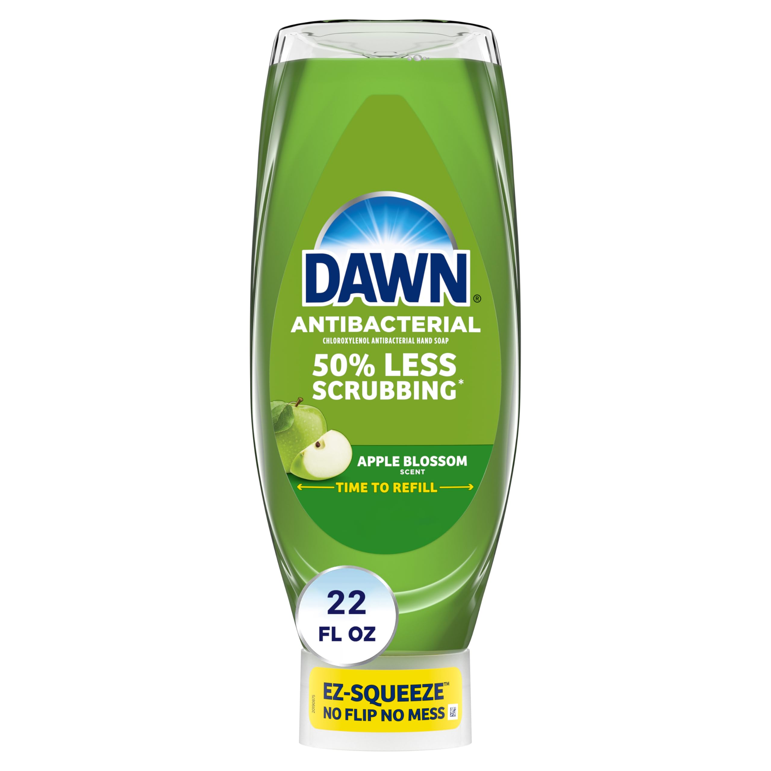 Dawn Antibacterial 50% less scrubbing Apple Blossom scent, 22 Fl Oz