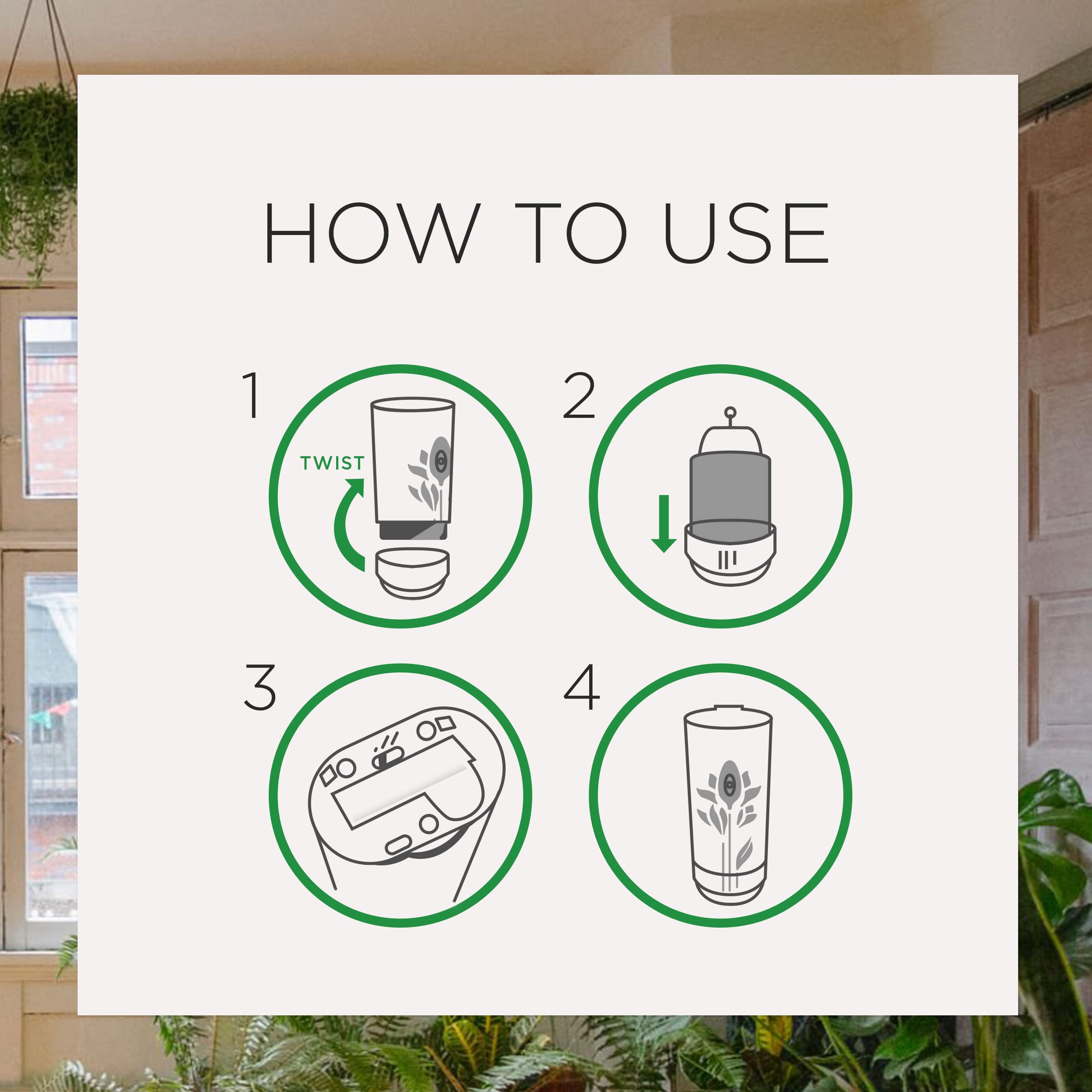 Air Wick Automatic Air Freshener Spray Starter Kit (Gadget + Refill), Fresh Linen, Air Freshener, Essential Oils