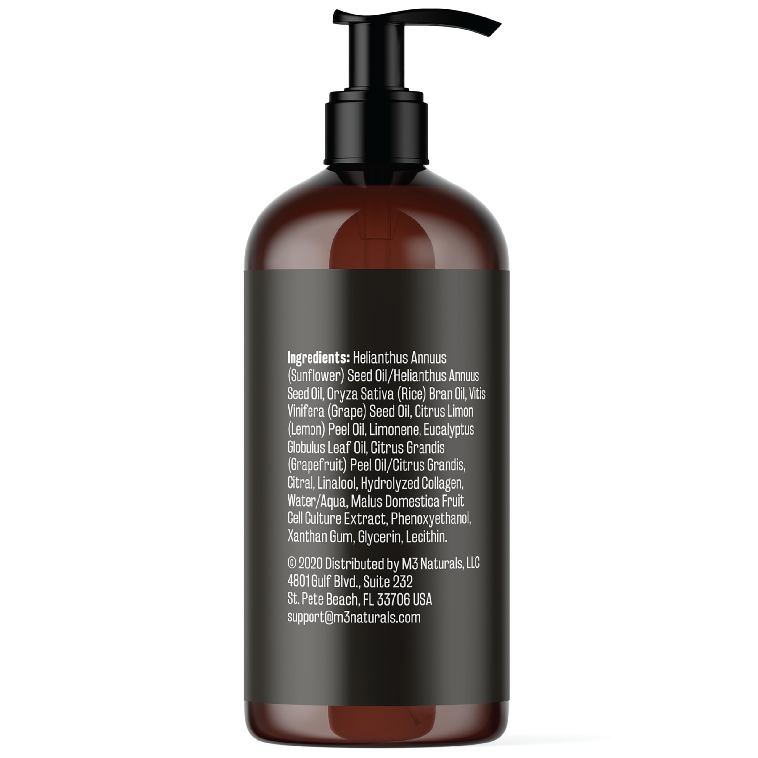 Firming Body Massage Oil with Collagen & Stem Cell – Helps Smooth The Appearance of Cellulite & Improve Skin Texture – Refreshing Aromatherapy Body Oil for Legs & Full Body – 8 Fl Oz by M3 Naturals