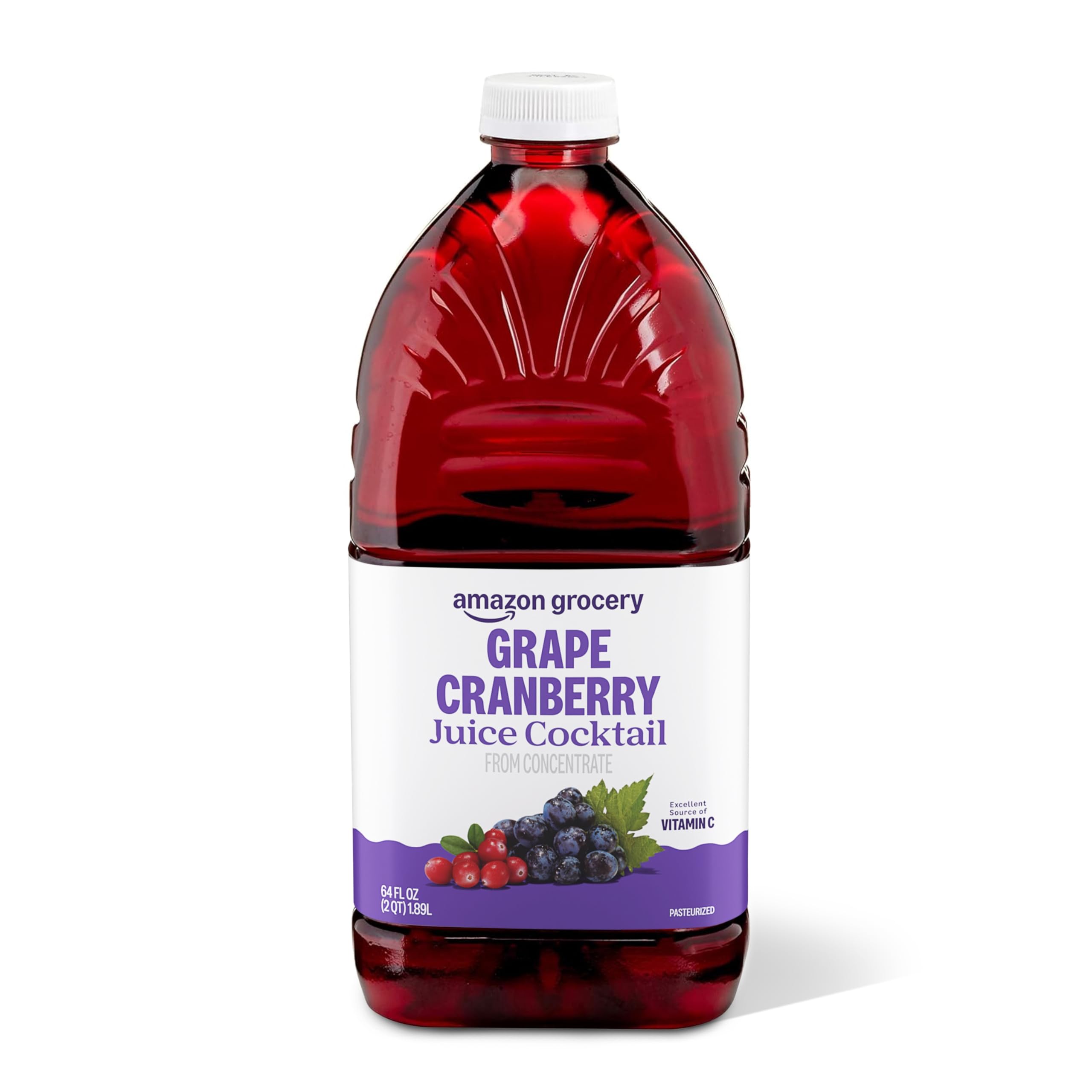 Amazon Lebensmittel, Trauben-Cranberry-Saft-Cocktail, 64 fl oz (zuvor Happy Belly, Verpackung kann variieren)