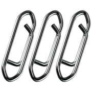 Alwonder 50PCS Fishing Power Speed Clips, High Strength Stainless Steel Speed Clip for Fishing Lure Quick Change, Freshwater Saltwater Crankbait Popper Lures Quick Snap Connector Tackle-25LB