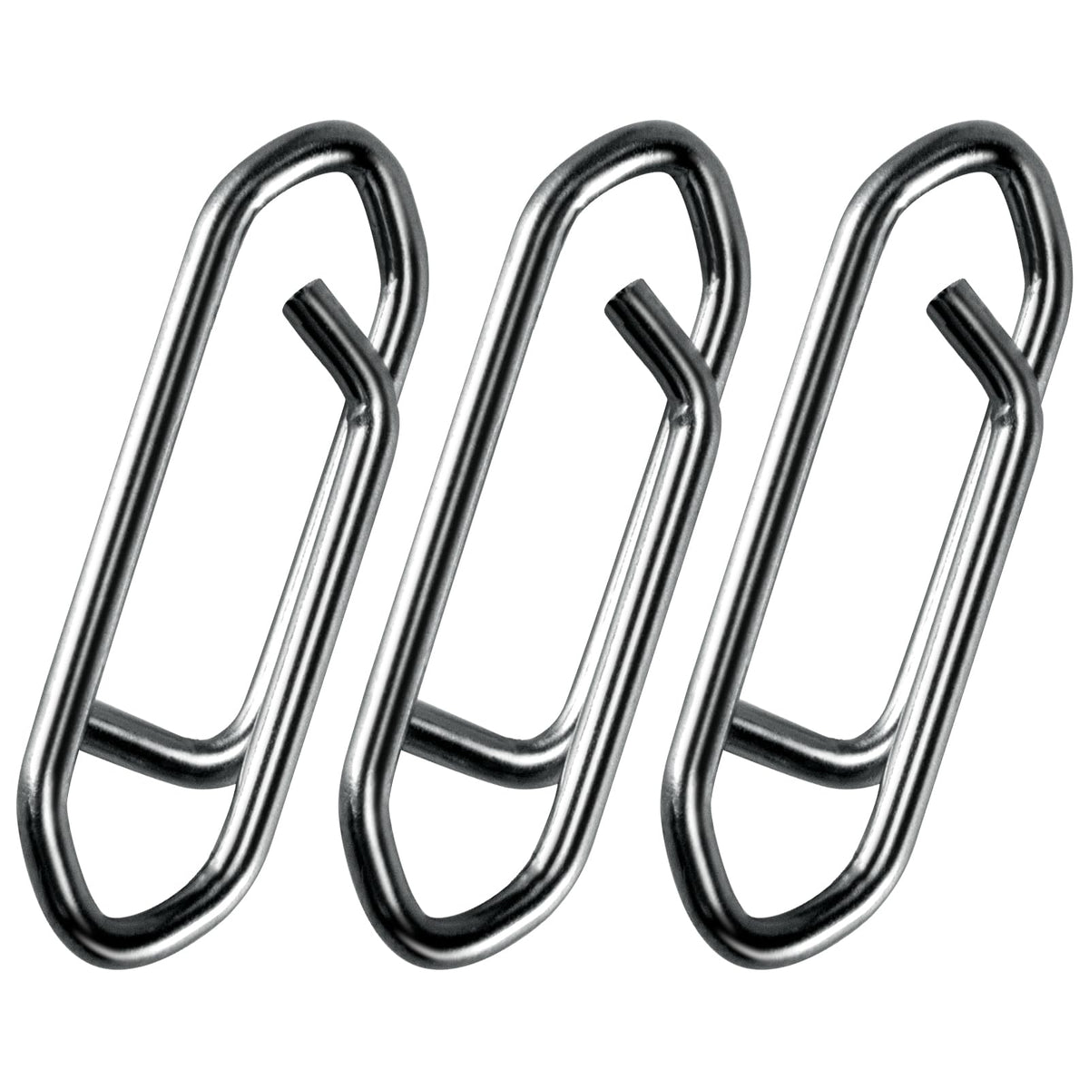 Alwonder 50PCS Fishing Power Speed Clips, High Strength Stainless Steel Speed Clip for Fishing Lure Quick Change, Freshwater Saltwater Crankbait Popper Lures Quick Snap Connector Tackle-25LB