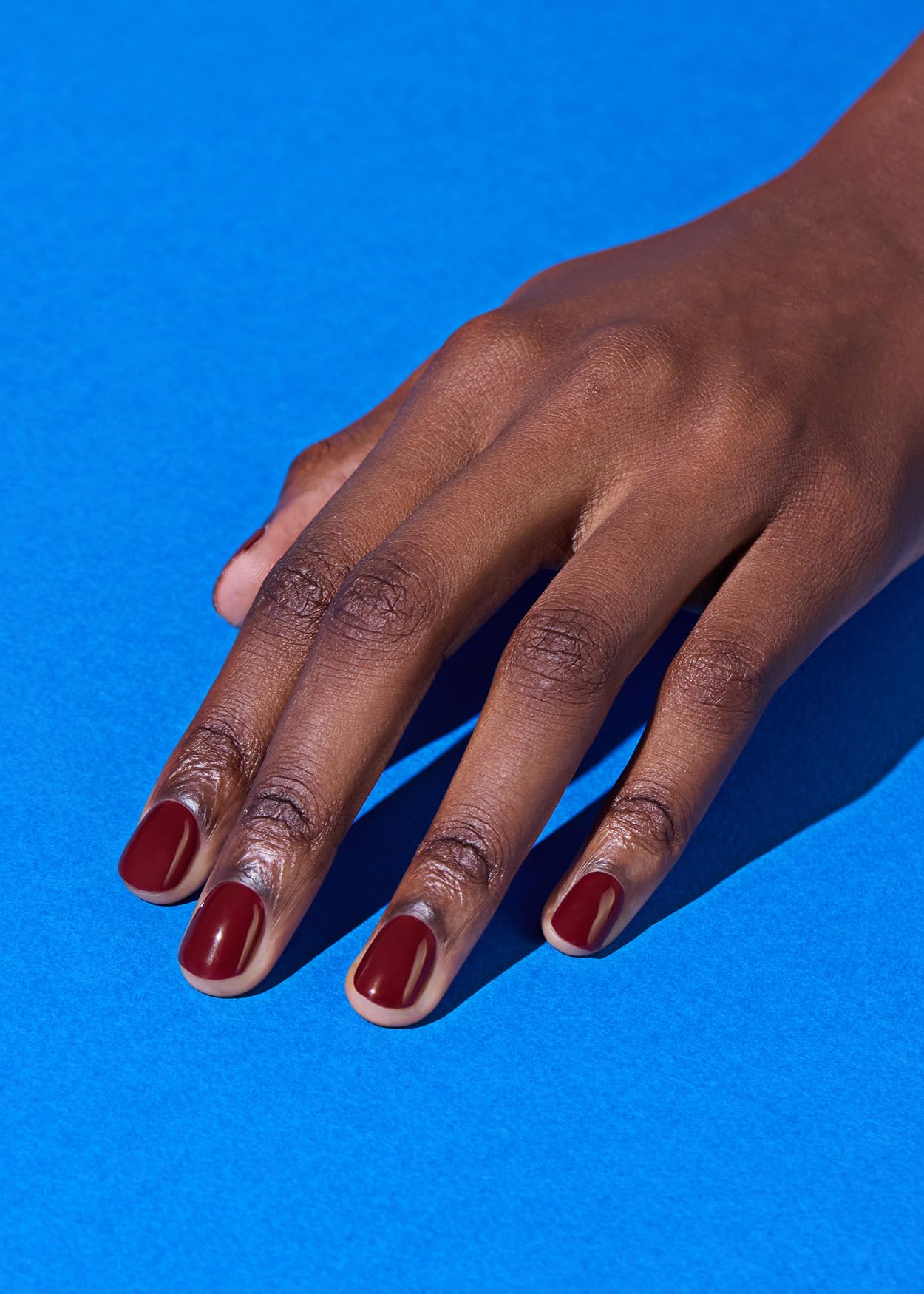 ohora Semi Cured Gel Nail Strips (N Classic Burgundy) - Red, Solid, Works with Any UV/LED Lamps, Salon-Quality, Long Lasting, Easy to Apply & Remove - Includes 2 Prep Pads, Nail File & Wooden Stick