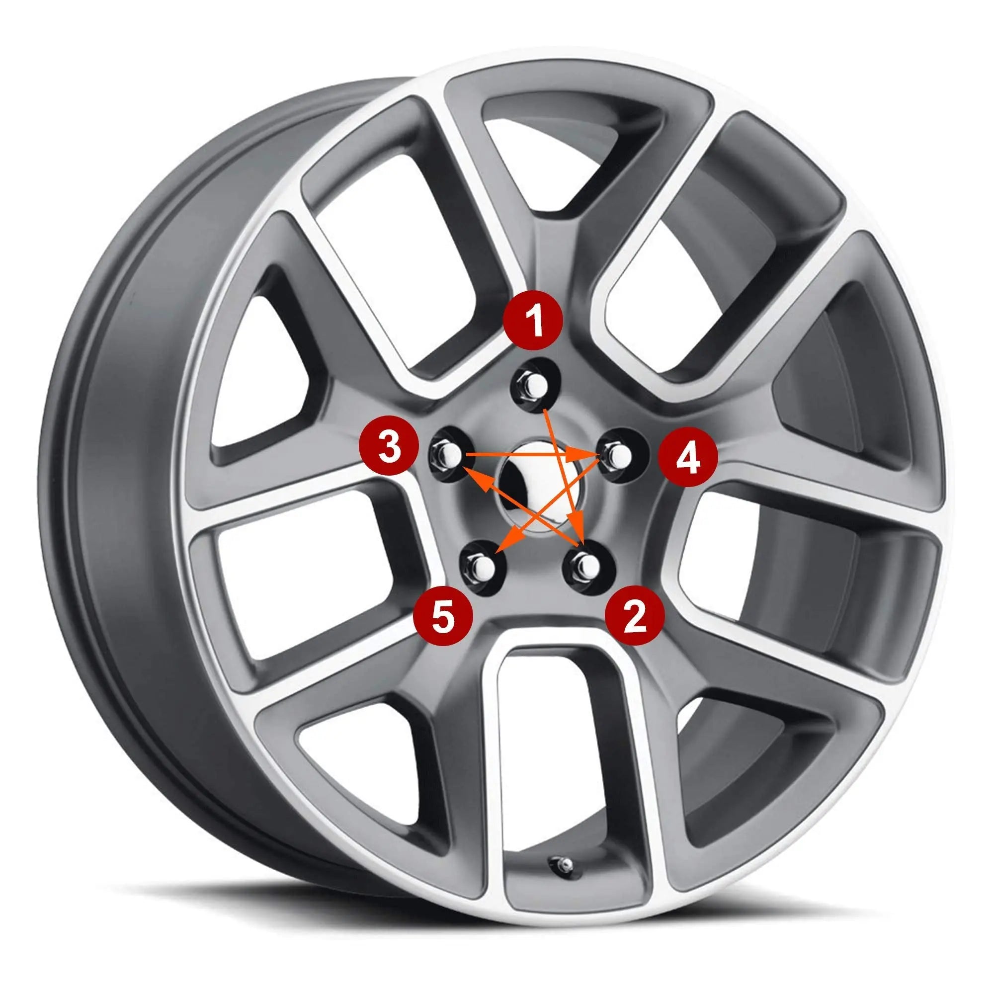 12x1.5 Wheel Lug Nuts, 20PCS Chrome 12mmx1.5 Closed End Bulge Acorn Lug Nut, Cone Seat, 19mm Hex Aftermarket Wheels