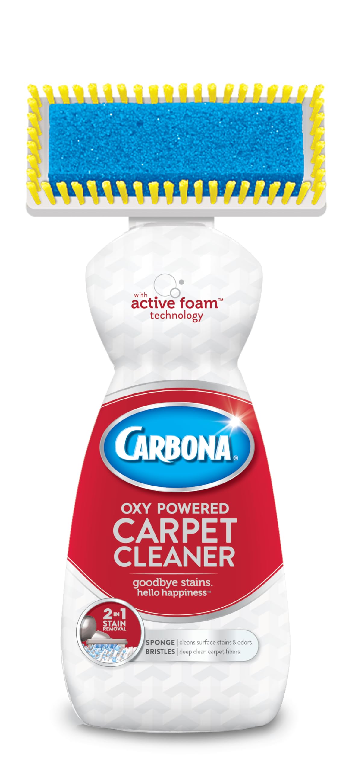 Carbona Carpet Cleaner with Brush | Oxy-Powered Foam for Spot Stain Removal | 13.5 Fl Oz