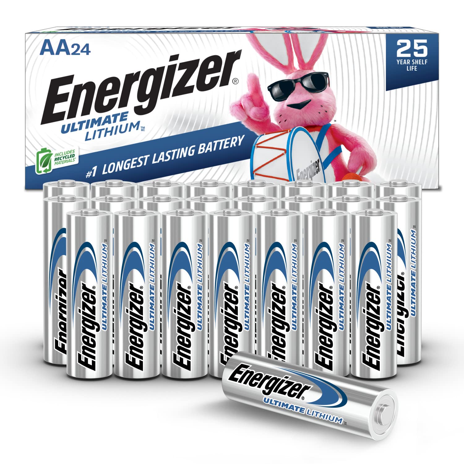 Energizer Ultimate Lithium AA Batterien, 1,5V AA Batterien, 24 Stück
