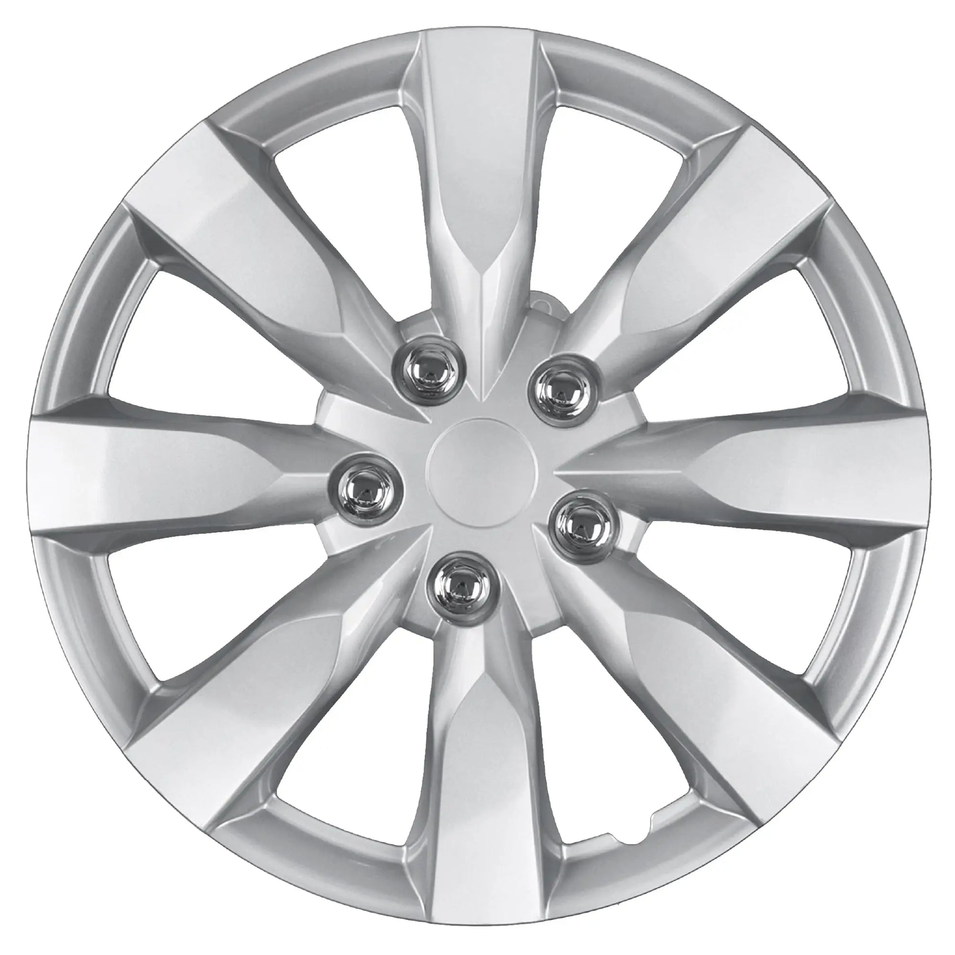 BDK (4-Pack) Premium 16" Wheel Rim Cover Hubcaps OEM Style Replacement Snap On Car Truck SUV Hub Cap - 16 Inch Set, Abs,Steel, Acrylonitrile Butadiene Styrene
