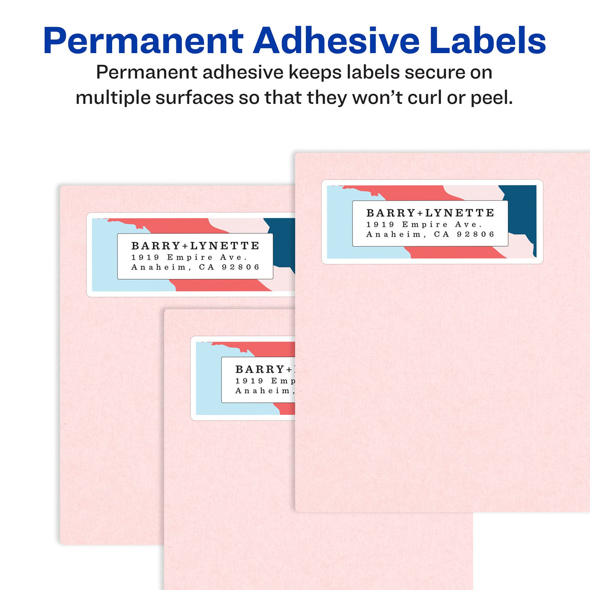 Avery Printable Return Address Labels with Sure Feed, 0.5" x 1.75", White, 800 Blank Mailing Labels (18167)