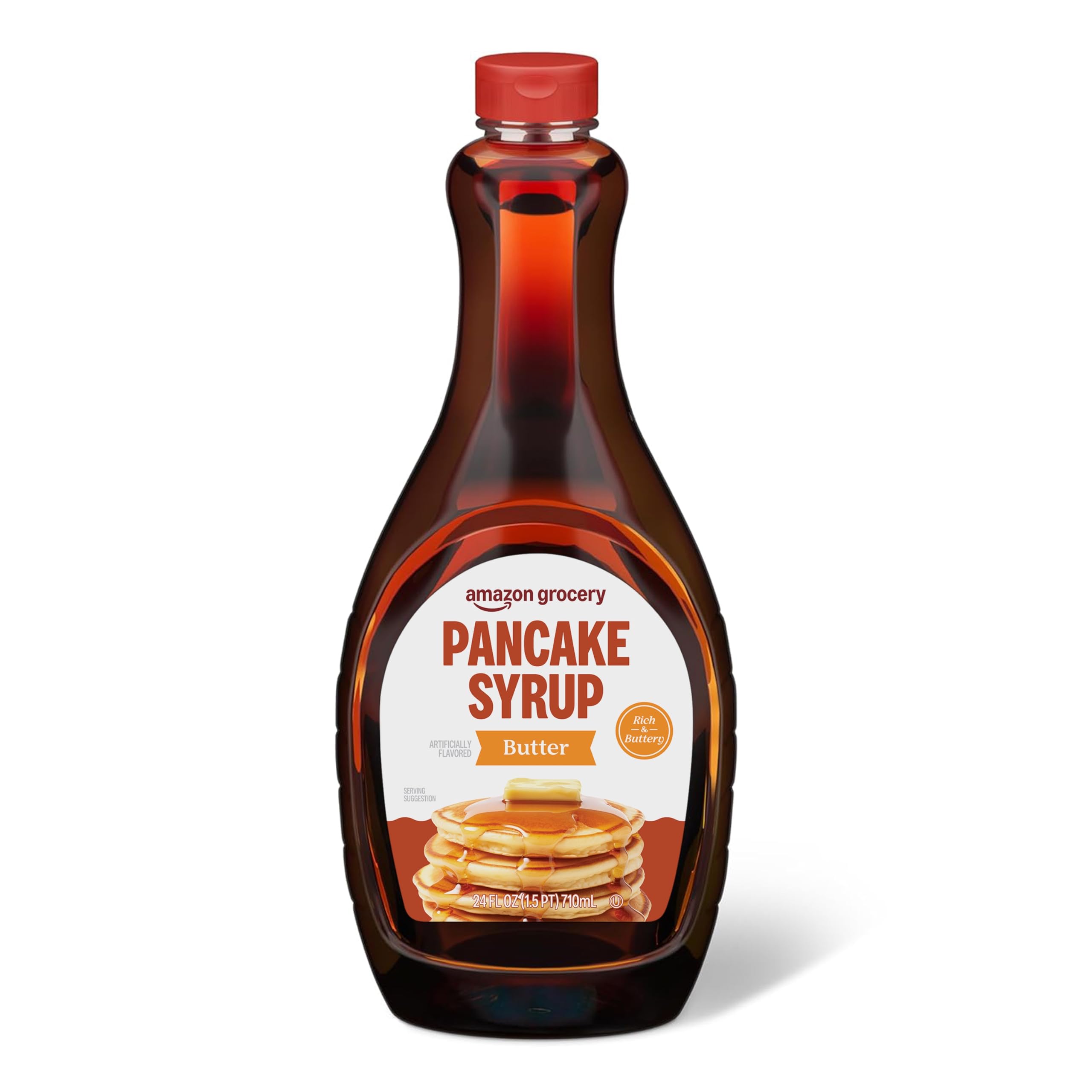 Amazon Grocery, Pfannkuchensirup mit Buttergeschmack, 710 ml (Zuvor Amazon Fresh, Verpackung kann abweichen)