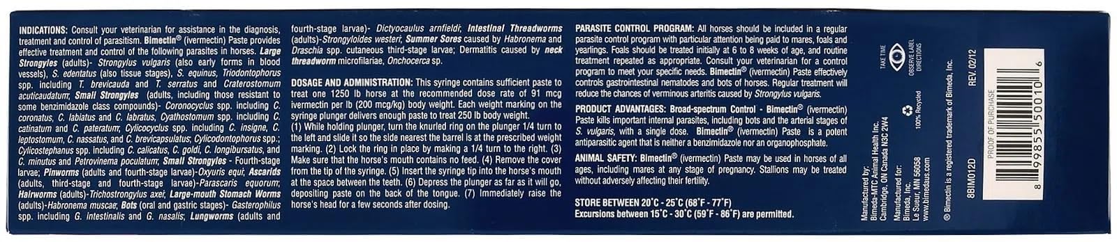 Ivermectin Paste Horse Wormer (1.87 Ivermectin) - 6 DOSES, Model: , Home & Outdoor StoreQ