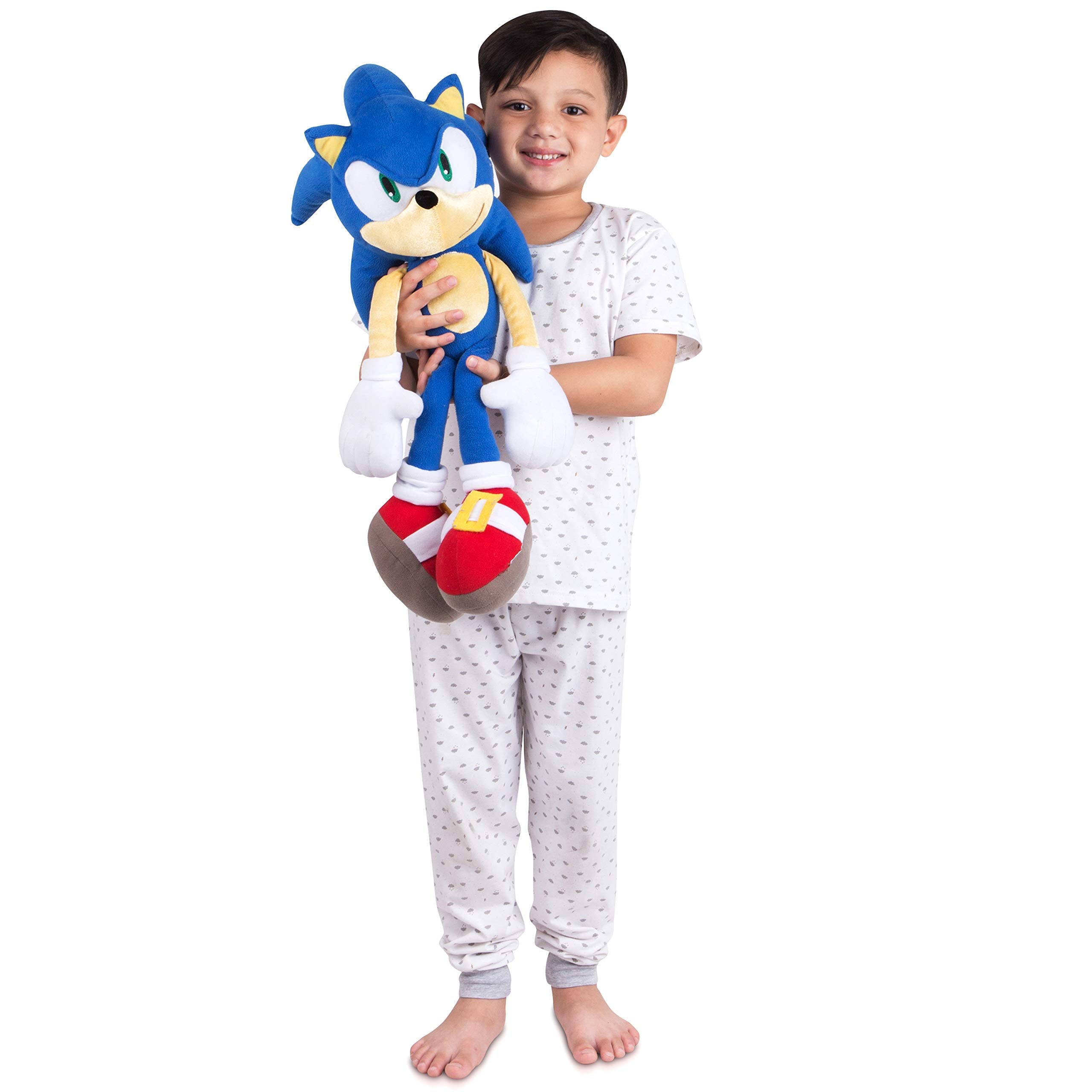 Franco Kinderbettwäsche, superweiches Plüschkissen, Einheitsgröße, Sonic The Hedgehog