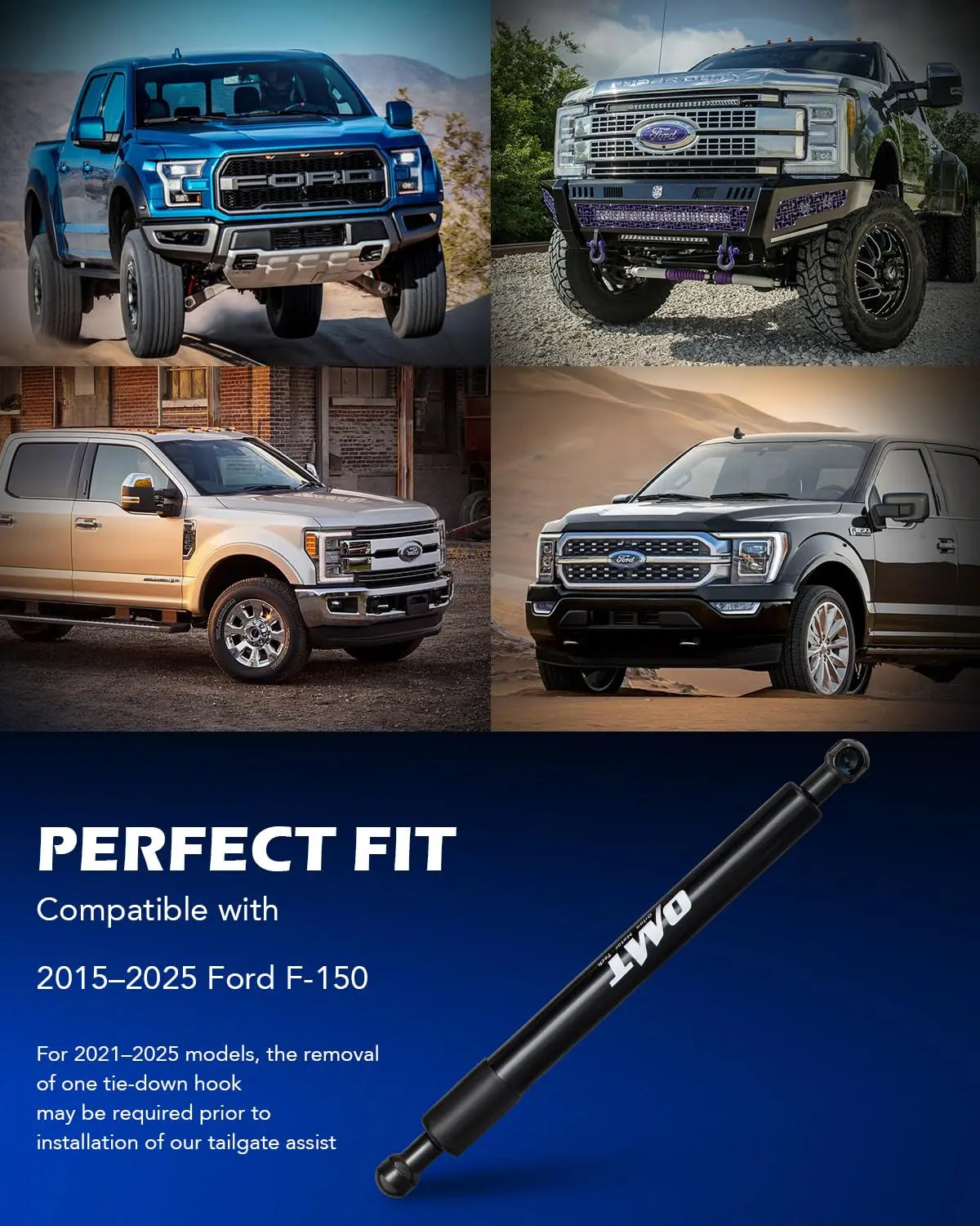 Orion Motor Tech Compatible with 15-25 F150 Tailgate Assist Accessories, Truck Tail Gate Lift Assist Tailgate Shock Compatible with Ford F150 2015 2016 2017 2018 2019 2020 2021 2022 2023 2024 2025