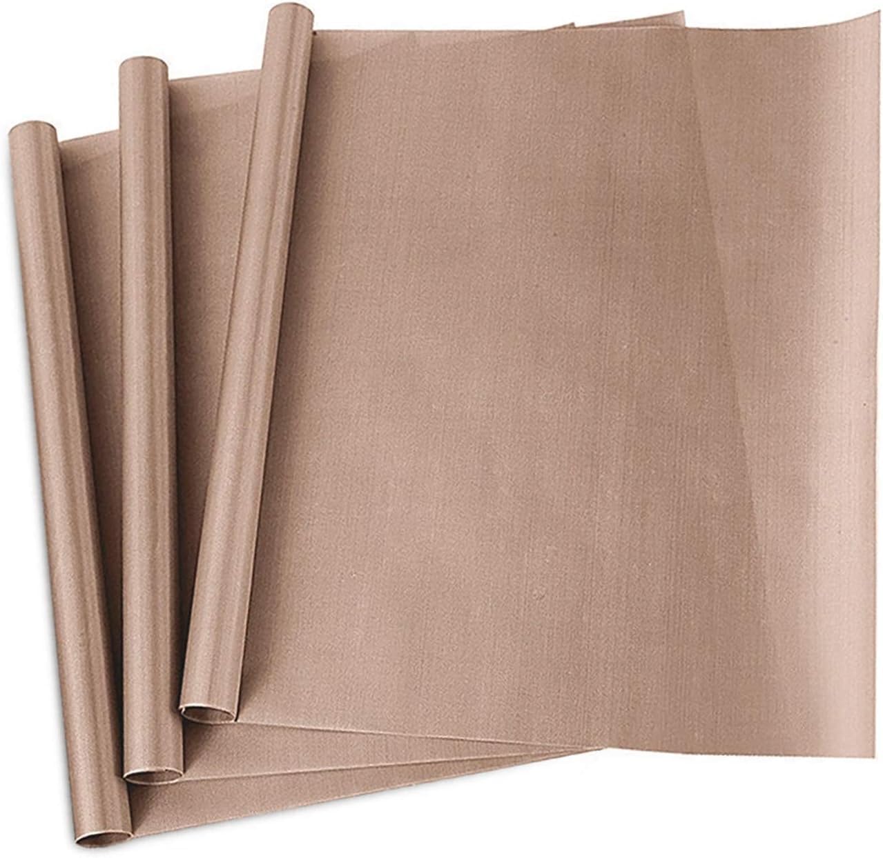 3er-Pack PTFE-Teflonfolie für Heizpressen, Transferfolie, Antihaftbeschichtet, 40 x 50 cm, hitzebeständiges Bastelmatte