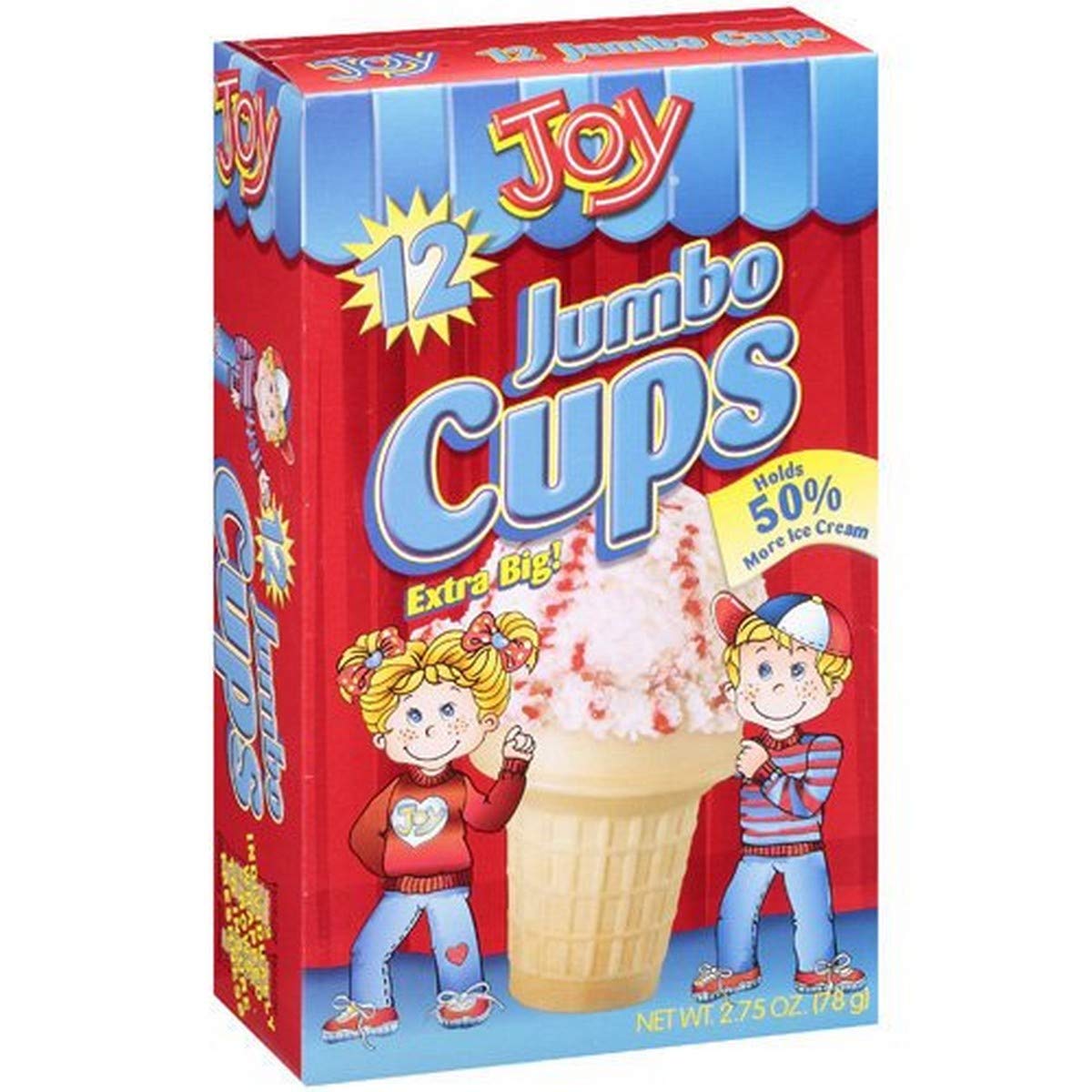 JOY JUMBO CAKE ICE CREAM WAFFELTÜTEN 78G