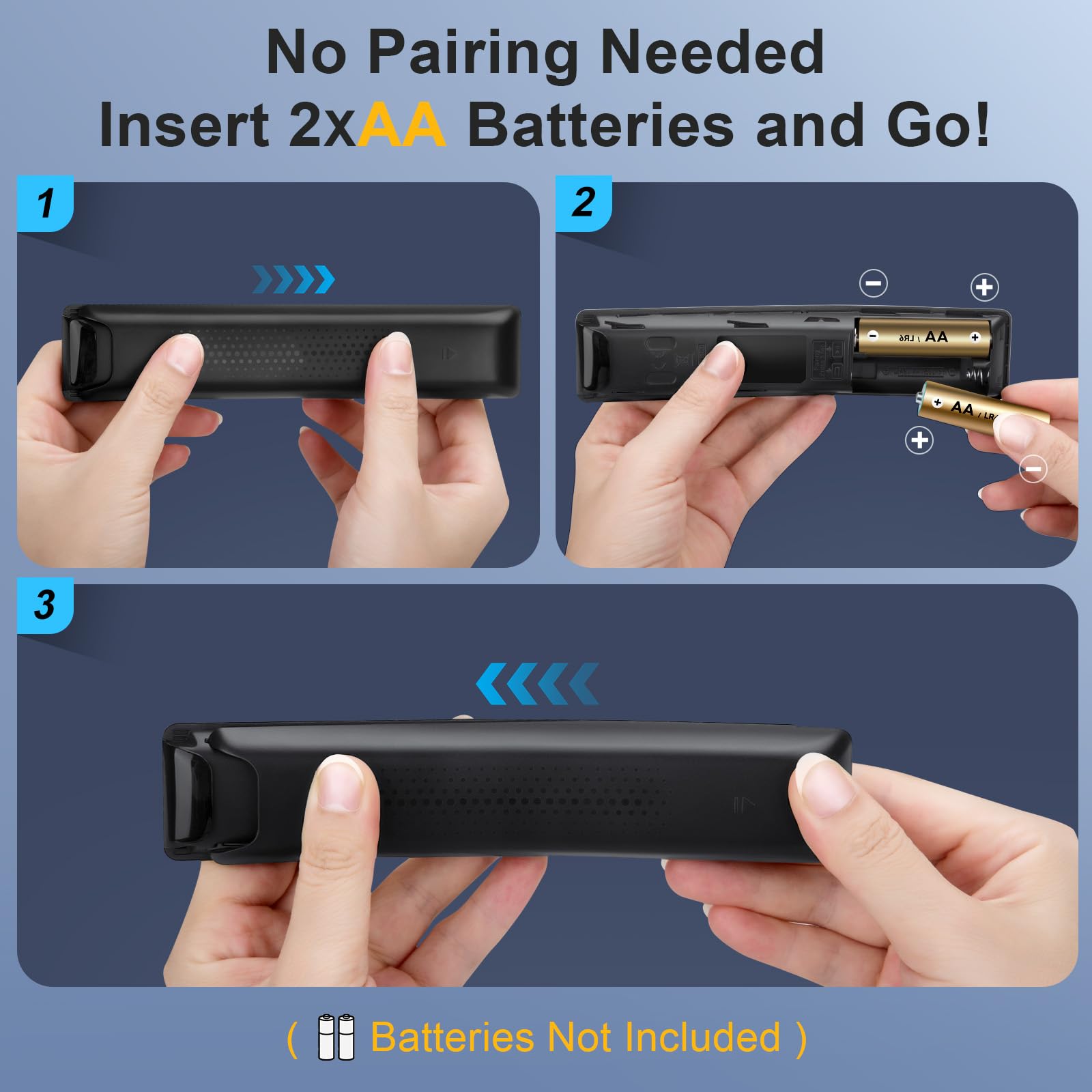 【Pack of 2】 for Samsung Smart TV Remote Control Replacement,Universal for All Samsung TVs