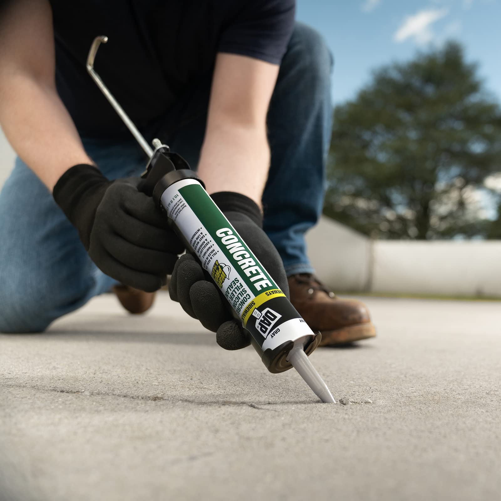 DAP Concrete and Mortar Filler and Sealant, Gray, 10.1 Oz (7079818096)