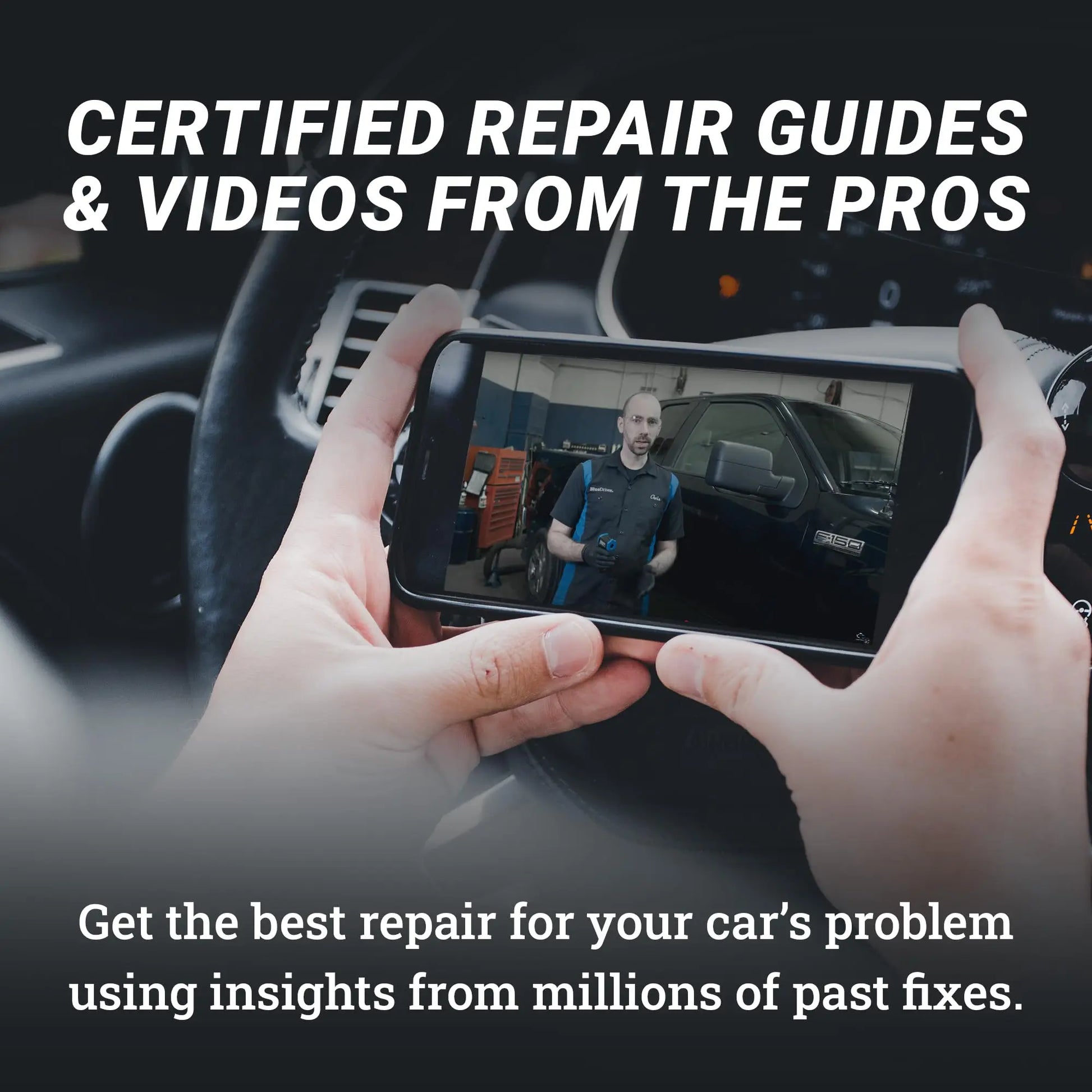 BlueDriver Bluetooth Pro OBDII Scan Tool for iPhone & Android - No Subscription Fee - OBD2 Car Scanner and Code Reader - Diagnose Check Engine, ABS, SRS, Airbag & 7000+ Issues on Vehicles 1996+