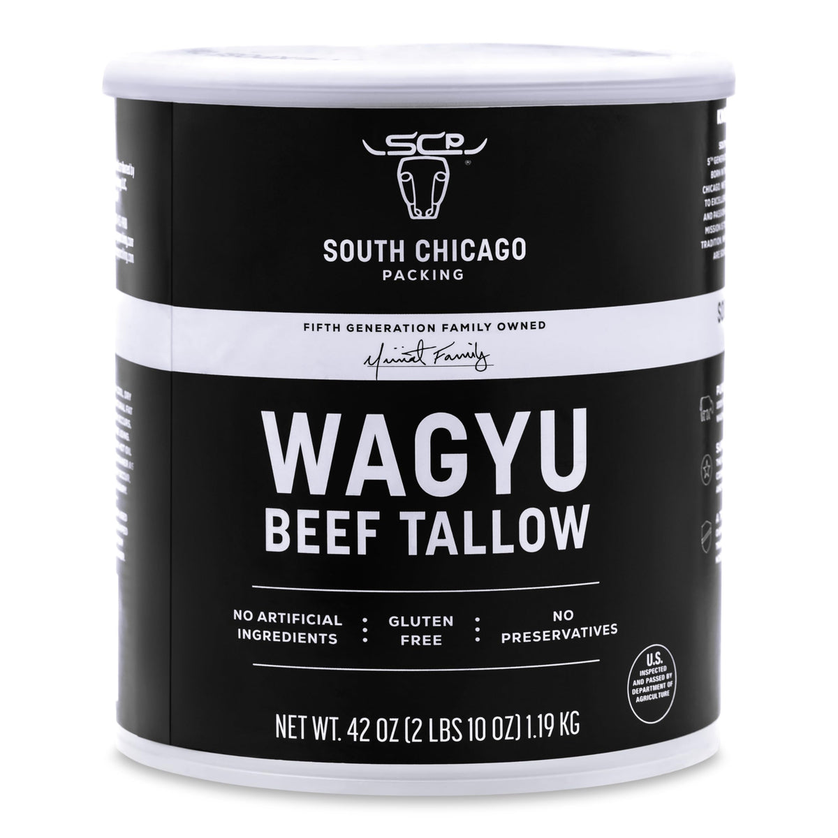 South Chicago Packing Wagyu Rinderfett, 1,19 kg, Paleo-freundlich, Keto-freundlich, 100 % reines Wagyu