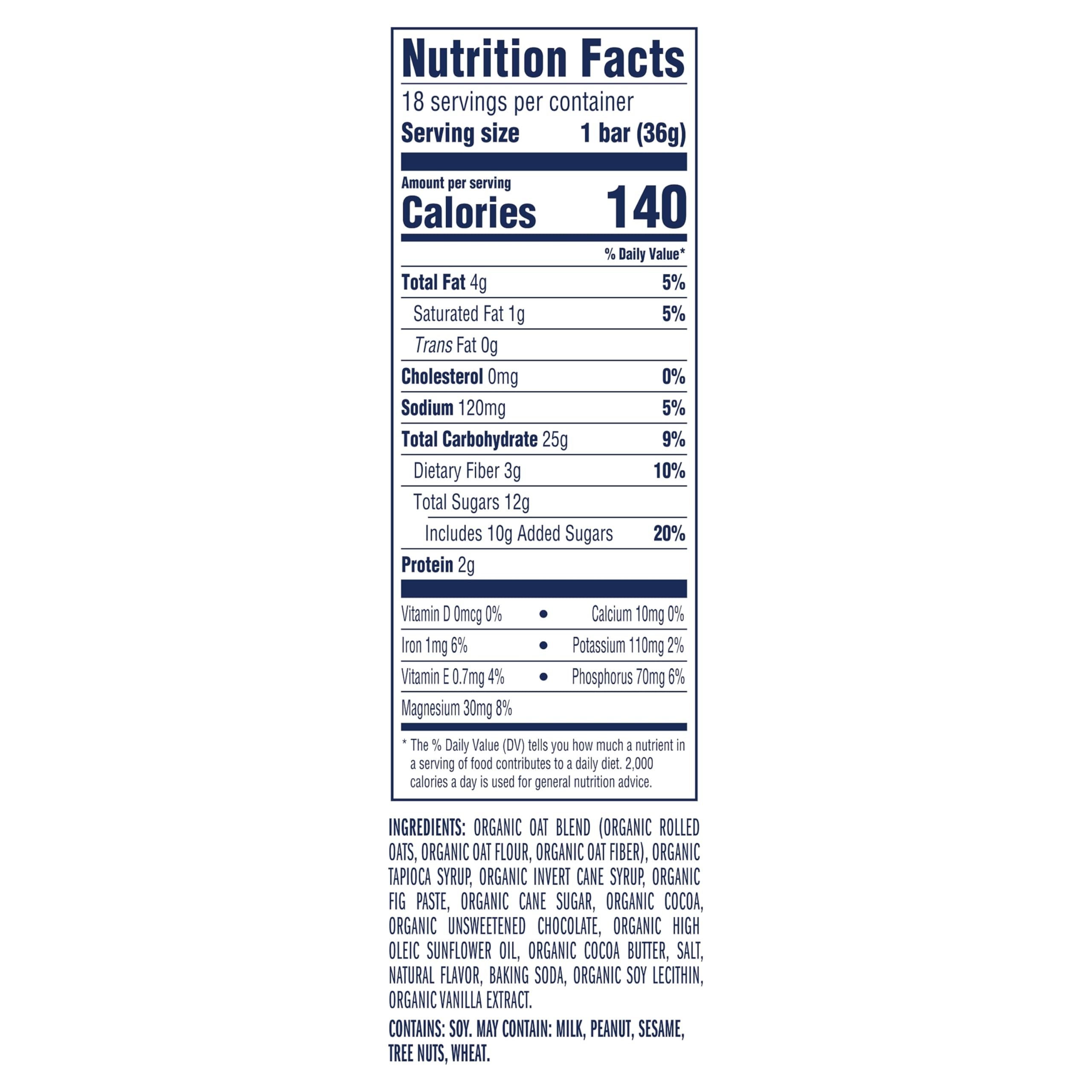 CLIF Kid Zbar - Chocolate Brownie - Soft Baked Whole Grain Snack Bars - USDA Organic - Non-GMO - Plant-Based - 1.27 oz. (18 Pack)