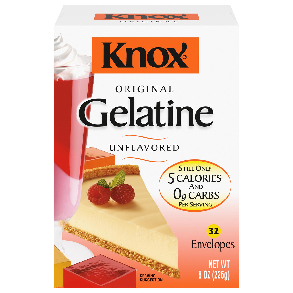Knox Original Gelatine, geschmacksneutral, 32 Päckchen