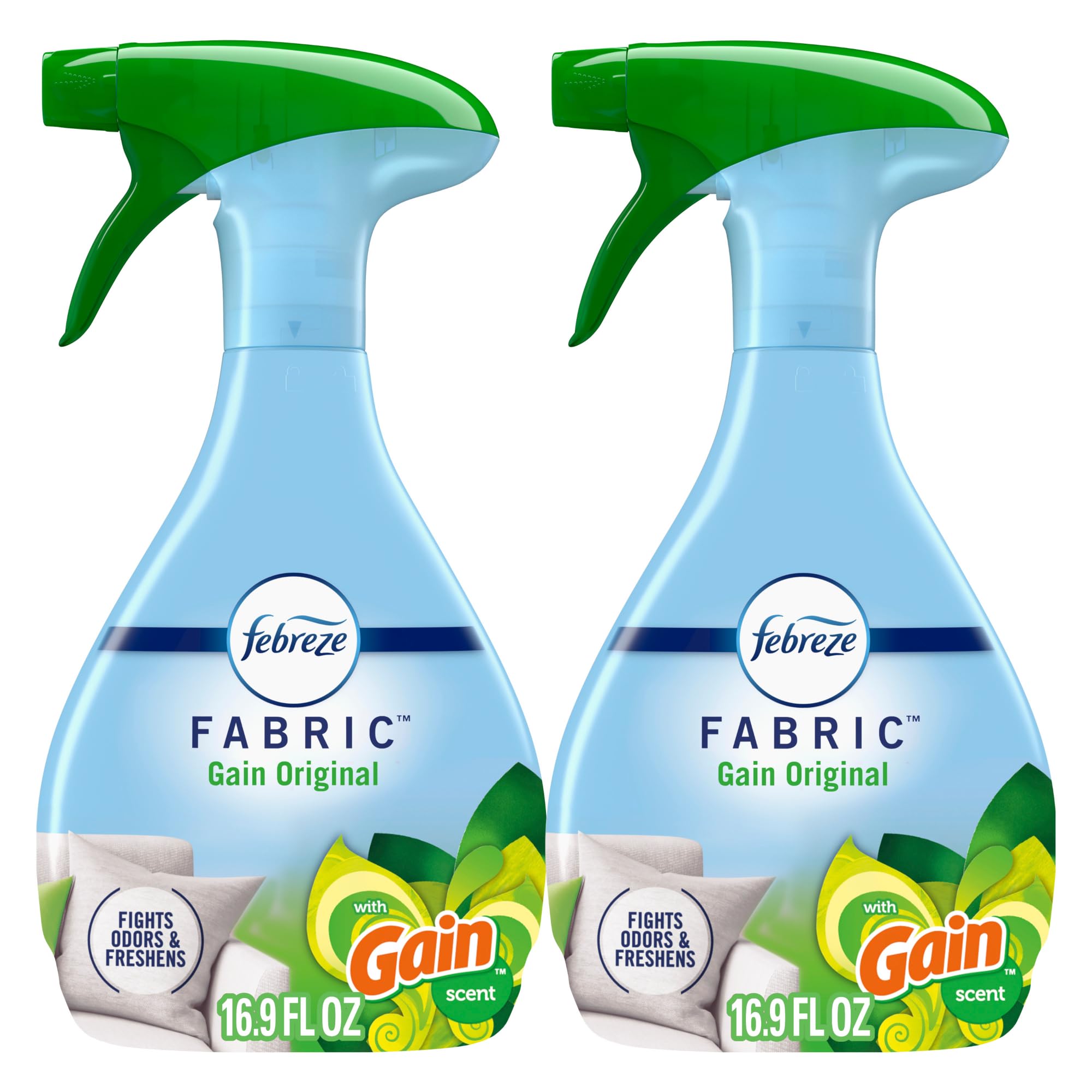 Febreze Geruchsentfernender Textilerfrischer mit Gain, Original, 500 ml, 2er-Pack