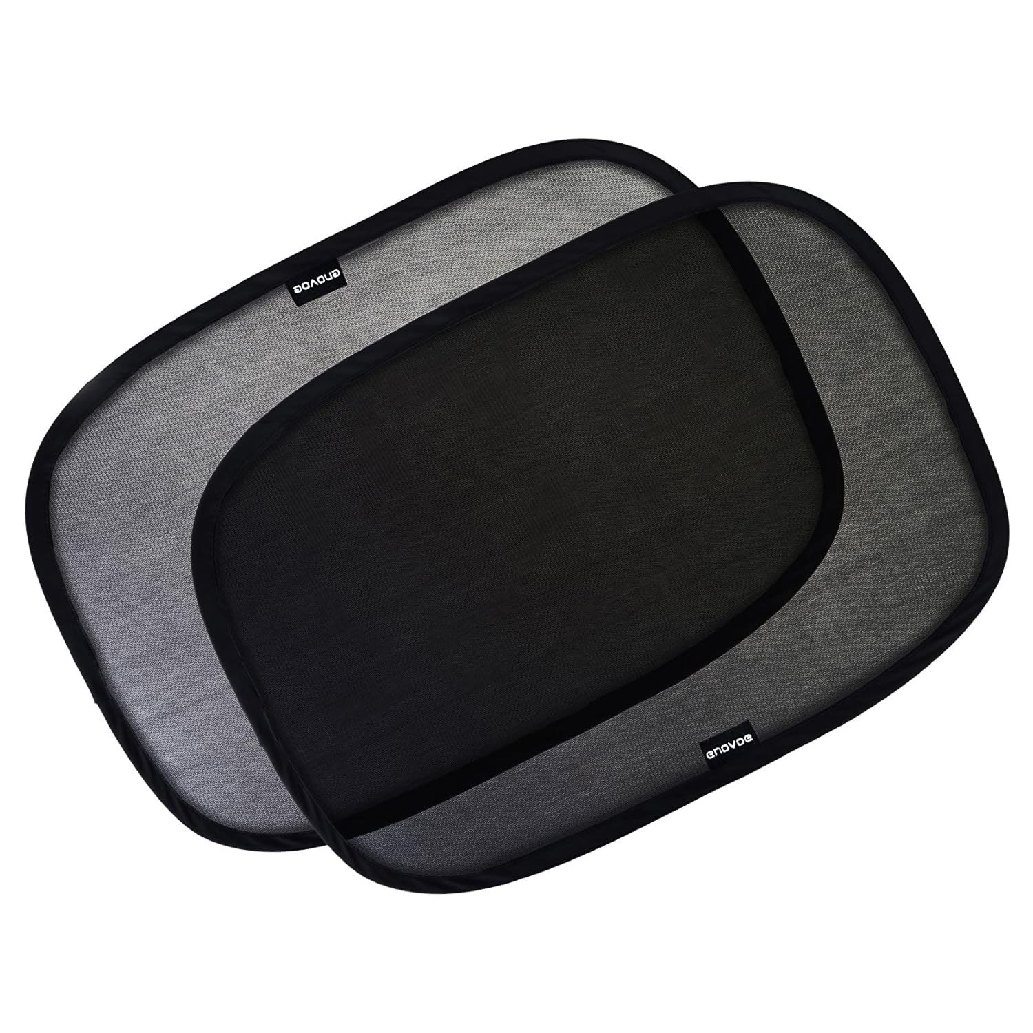 Enovoe Car Window Shades for Baby (2 Pack) - 21x14 Inches Sun Shade Blocker, Cling - Glare Shield and UV Rays Protection for Your Child - Side Windows Screens for SUV- Mesh Window Shades for car Baby