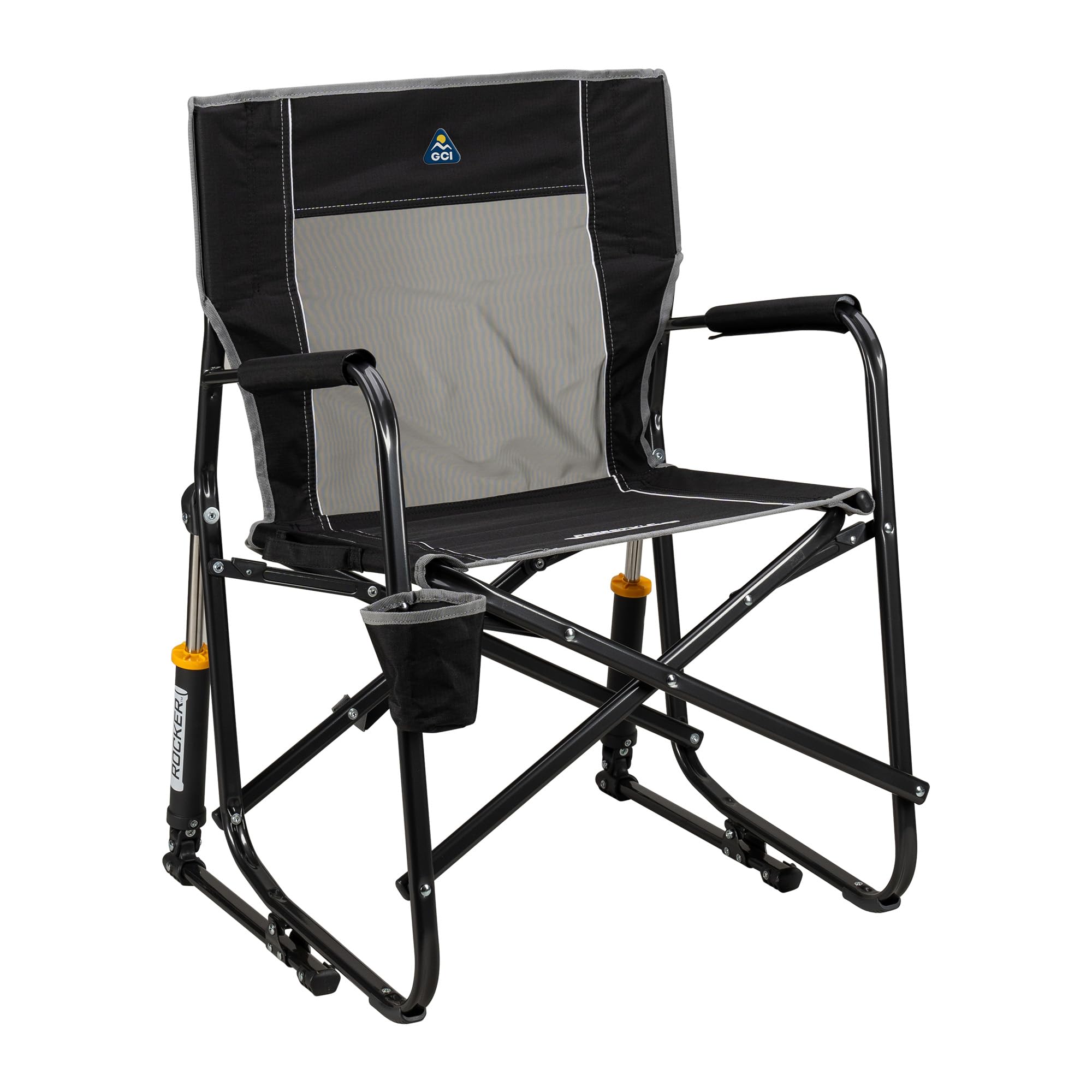 GCI OUTDOOR Freestyle Rocker Outdoor-Schaukelstuhl mit Getränkehalter