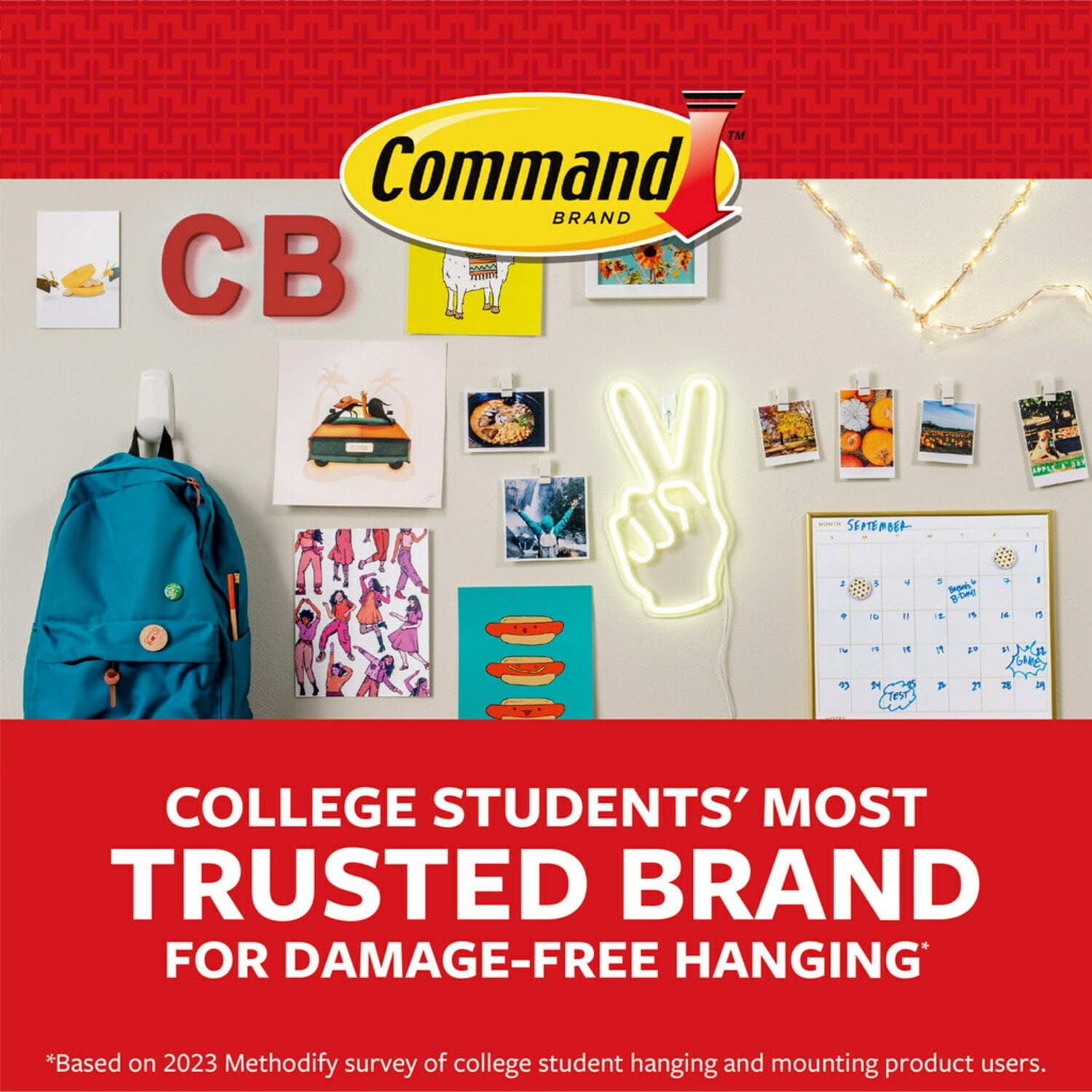 Command 17026CLR-ES Decorating Clips, Clear, 20-Clips (2 Pack)