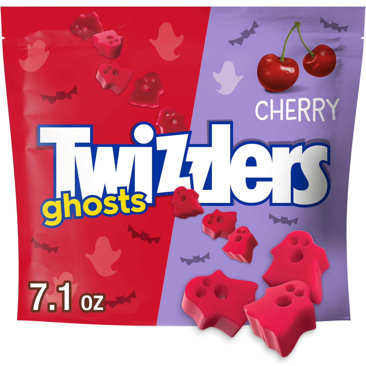 TWIZZLERS Ghosts Kirschgeschmack, Kaubonbons, Halloween-Süßigkeitentüte, 7,1 oz