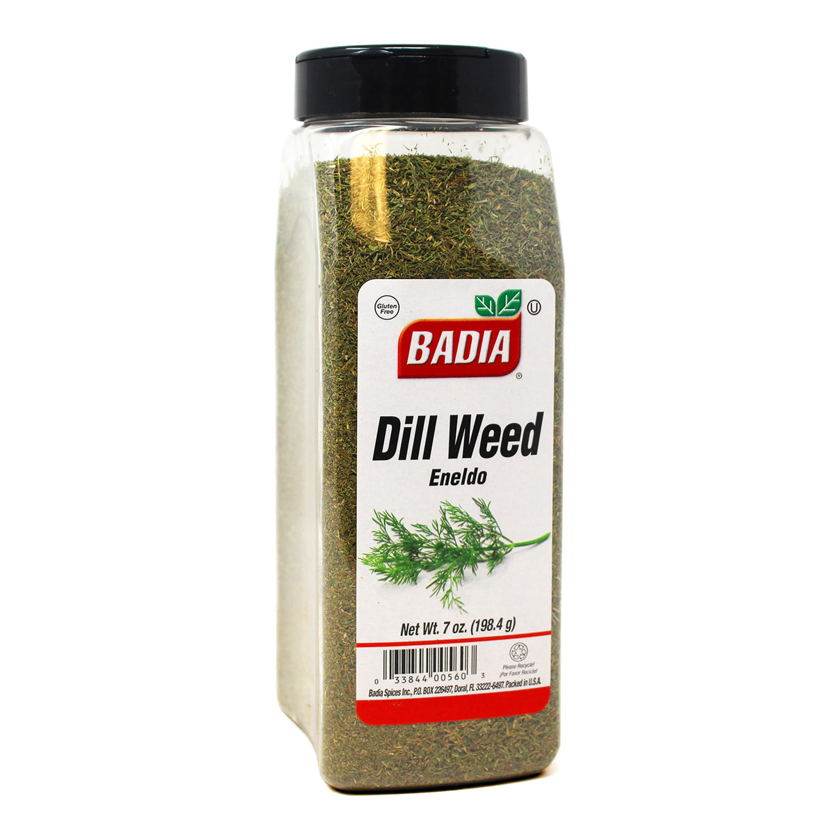 Badia Dillkraut 7 oz – Dillaroma-Kraut für Fisch, Essiggurken, Dressings, Soßen & Salate, glutenfrei, koscher