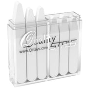 60 Plastic Collar Stays for Men's Dress Shirts with Storage Holder – 4 Assorted Sizes