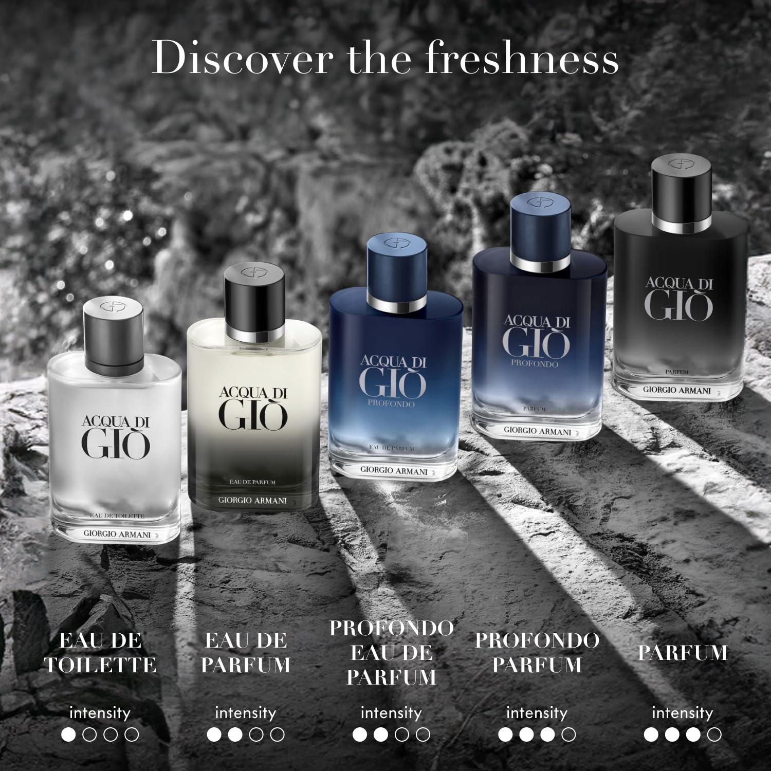 Armani beauty - Acqua di Gio - Eau de Toilette - Cologne for Men - Long Lasting Fragrance with Bergamot notes, Jasmine, White Musks, Patchouli & Cedarwood – 3.3 Fl Oz