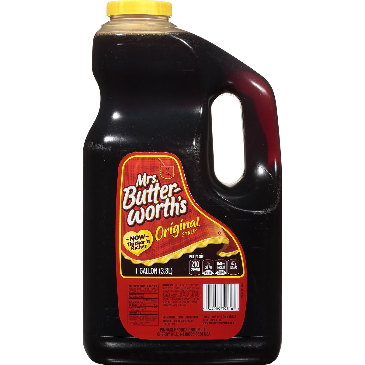 Mrs. Butterworth's Original dicker und reichhaltiger Pfannkuchensirup, Ahornsirup-Geschmack für Pfannkuchen, Waffeln und Frühstücksspeisen, 248 fl oz Flasche