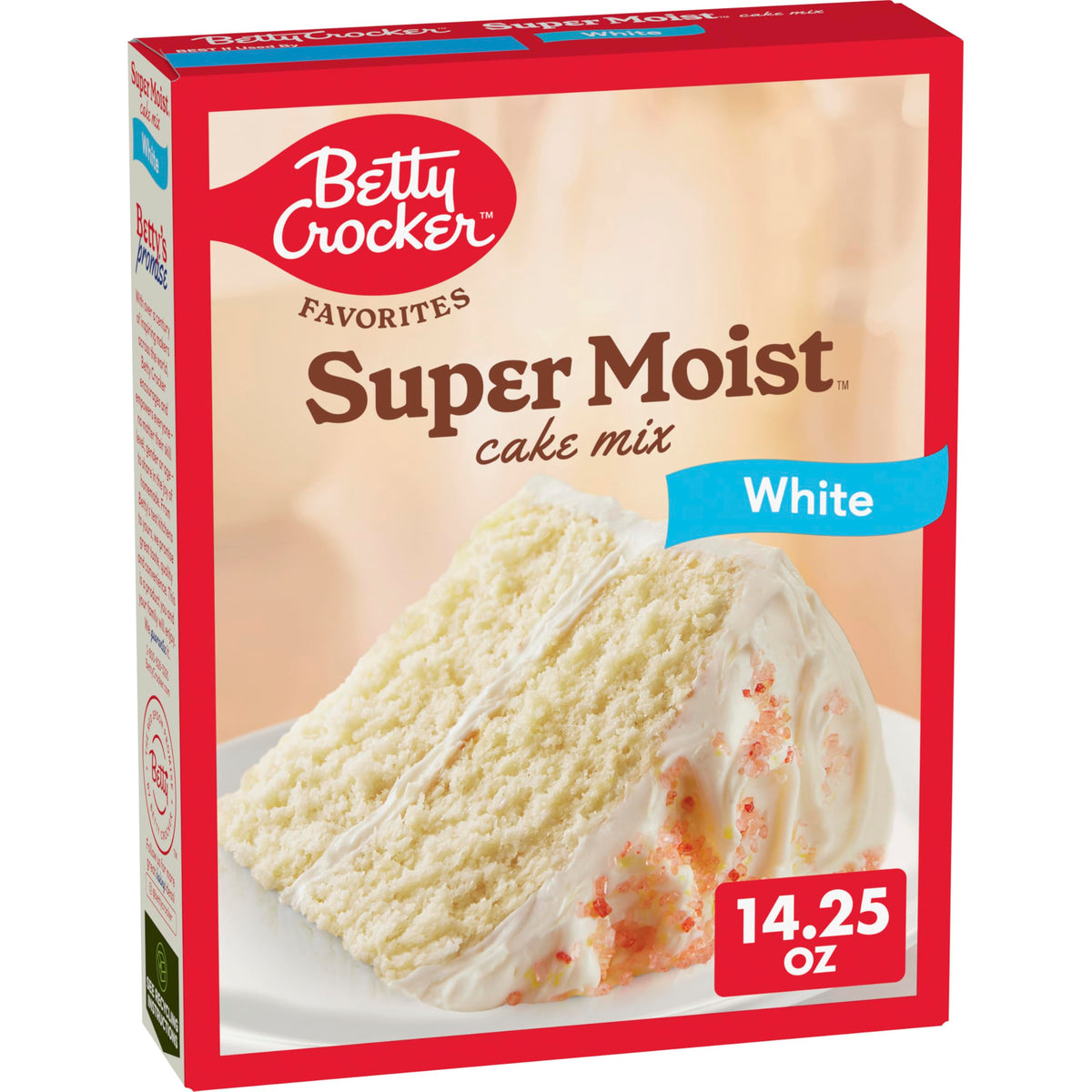 Betty Crocker Favorites Super Moist White Cake Backmischung, Feiertagsbacken, 404g