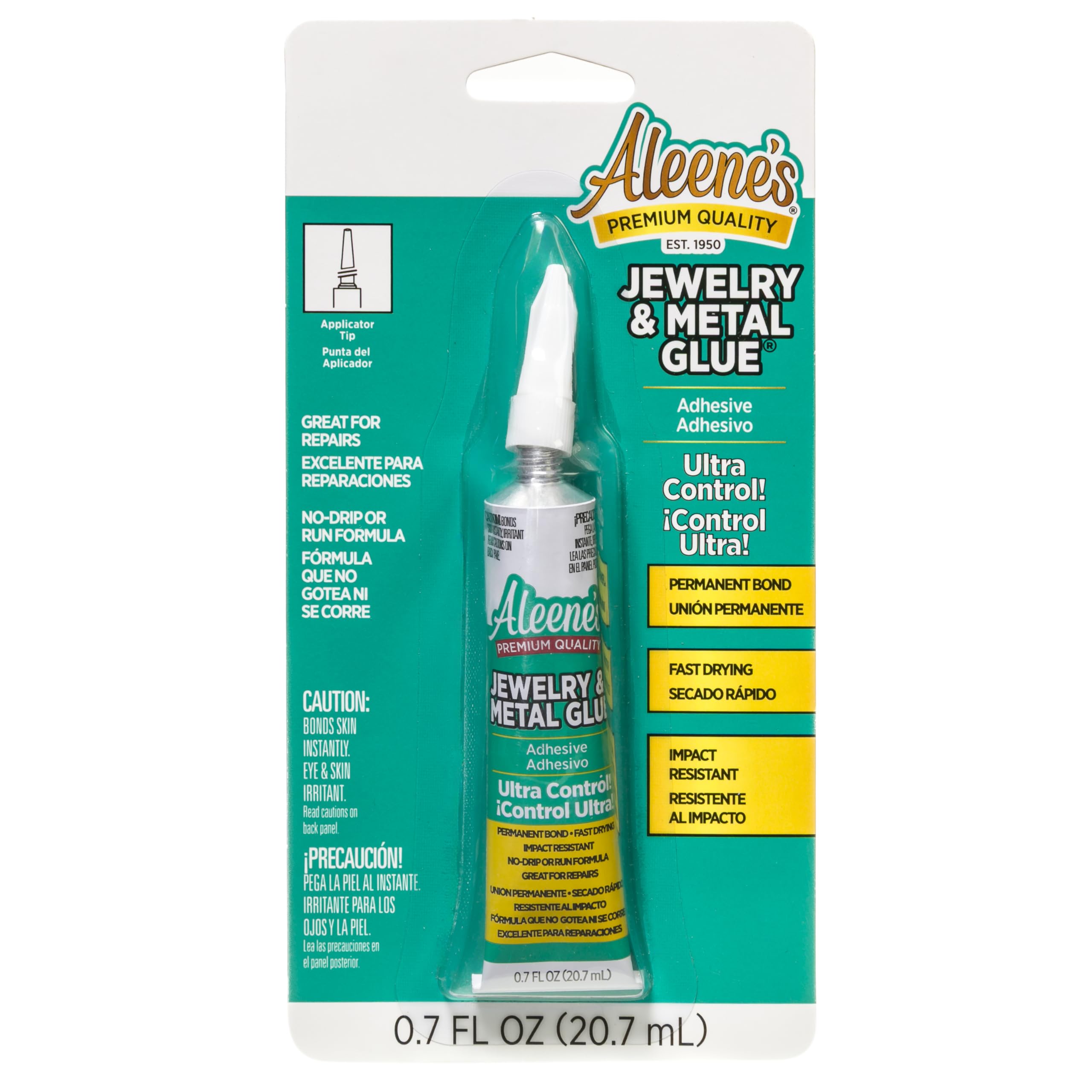 Aleene's 21709 Jewelry & Metal Instant Adhesive Transparent, .70 ounce