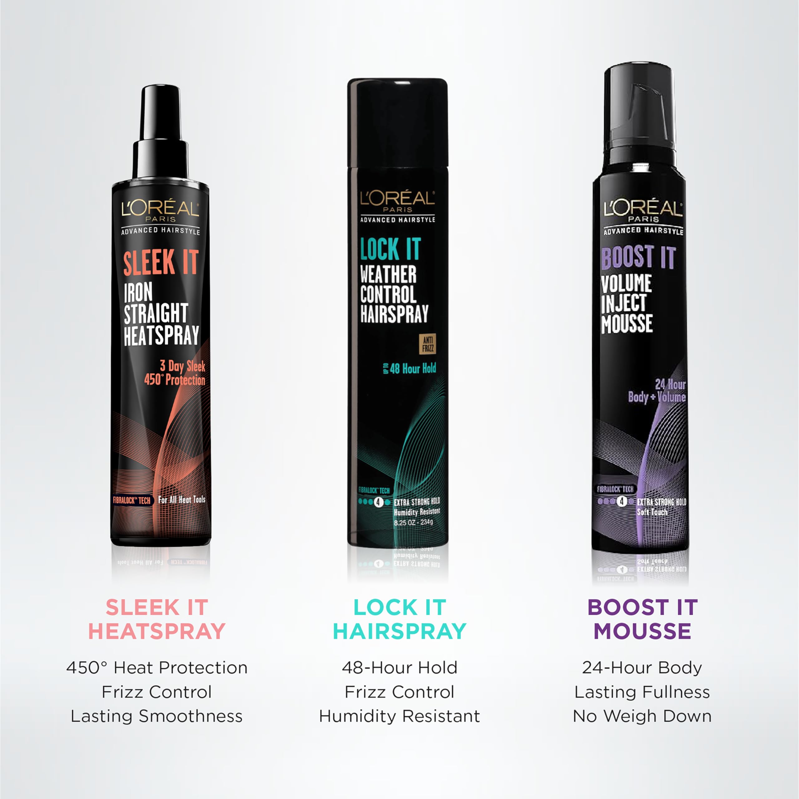 L'Oreal Paris Hair Care Advanced Hairstyle Boost It Volume Inject Mousse, 8.3 Ounce