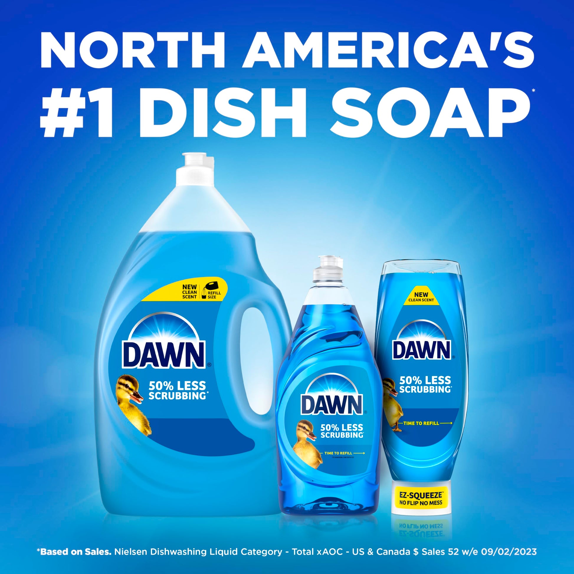 Dawn Gentle Clean EZ-Squeeze Dishwashing Liquid Dish Soap, Pomegranate and Rose Water Scent 24.3 fl oz