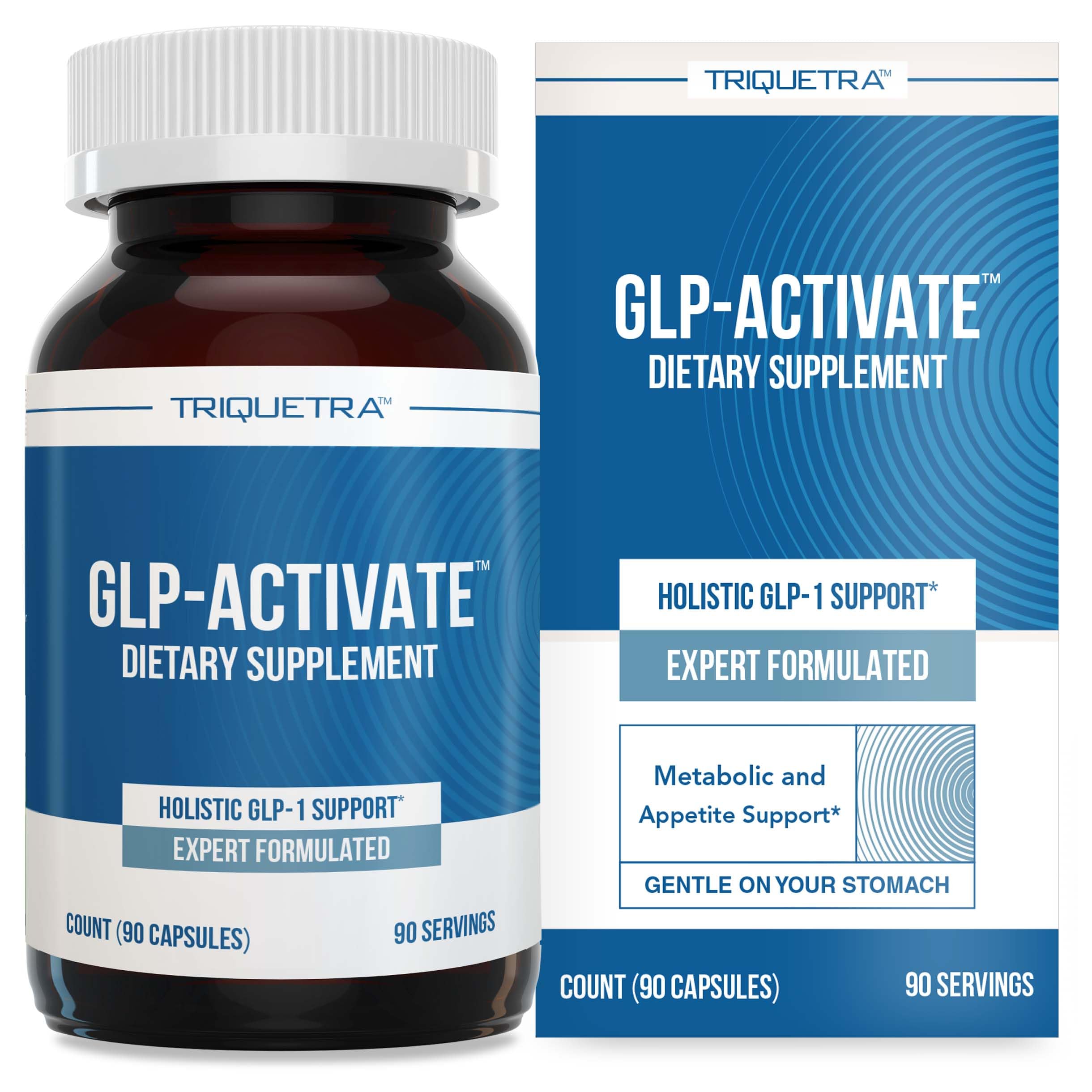 GLP-Activate | Hunger- & Stoffwechselunterstützung - Formuliert zur Unterstützung der GLP-1-Signalwege - Von Experten entwickeltes Nahrungsergänzungsmittel - 1 Kapsel täglich für ausgewogenen Appetit und Stoffwechselgesundheit (90 Portionen)