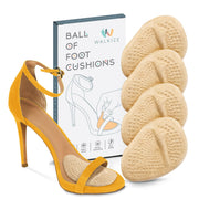 Walkize Metatarsal Pads Women | Heel Inserts for Women | Ball of Foot Cushions (2 Pairs Foot Pads) All Day Pain Relief and Comfort One Size Fits Shoe Inserts (Beige)