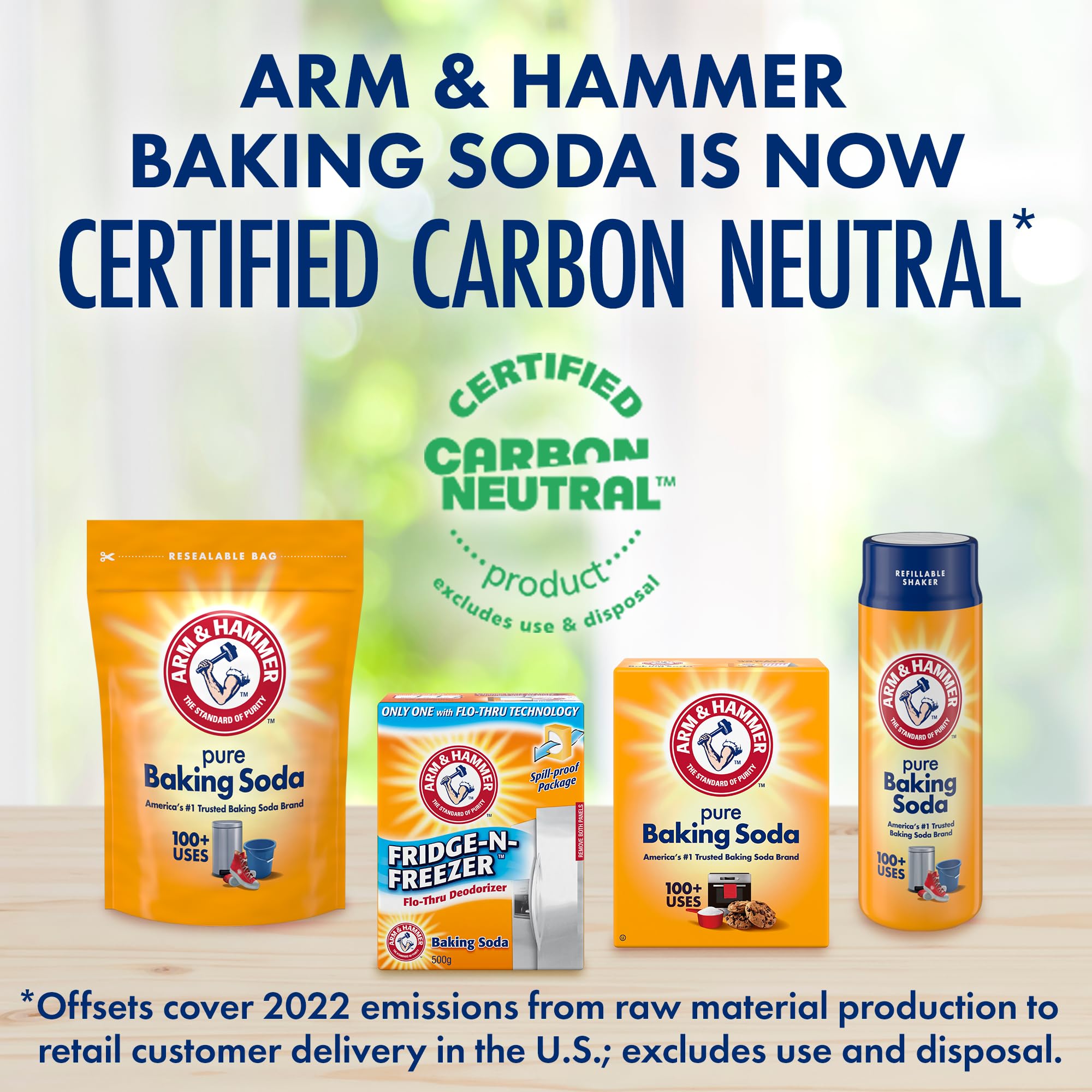 Arm & Hammer Baking Soda Fridge-n-Freezer Odor Absorber, Orange 14 oz, Pack of 12
