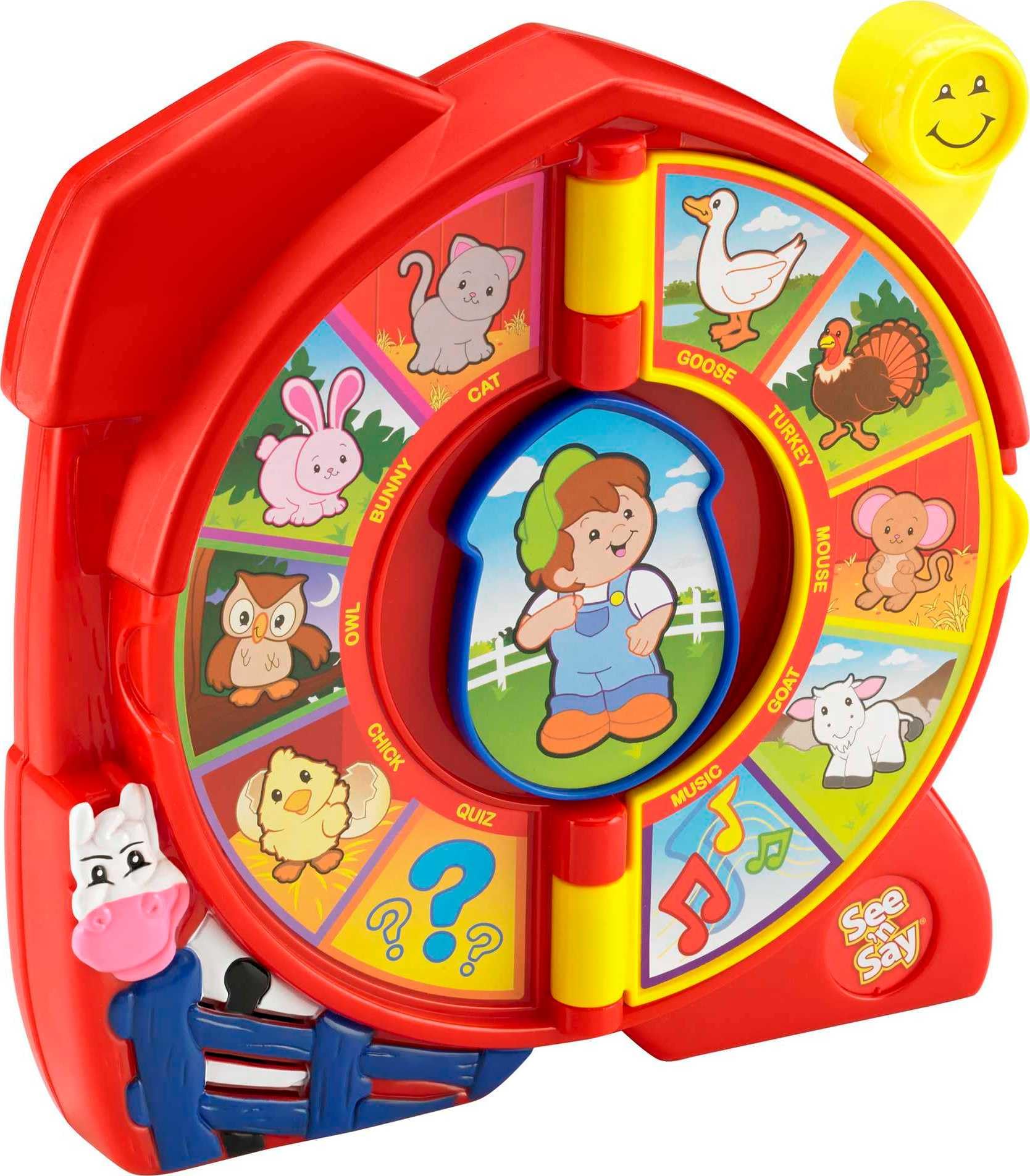 Fisher-Price Little People Lernspielzeug See 'n Say Bauernhof, Lernspiel mit Musik und Geräuschen für Kinder ab 18 Monaten (Exklusiv bei Amazon)