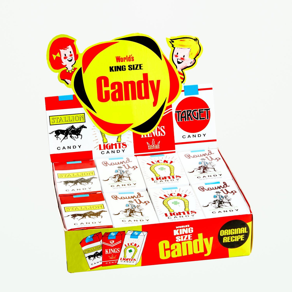 World's King Size Candy 'Cigarettes', 0,01 oz, 24er-Pack