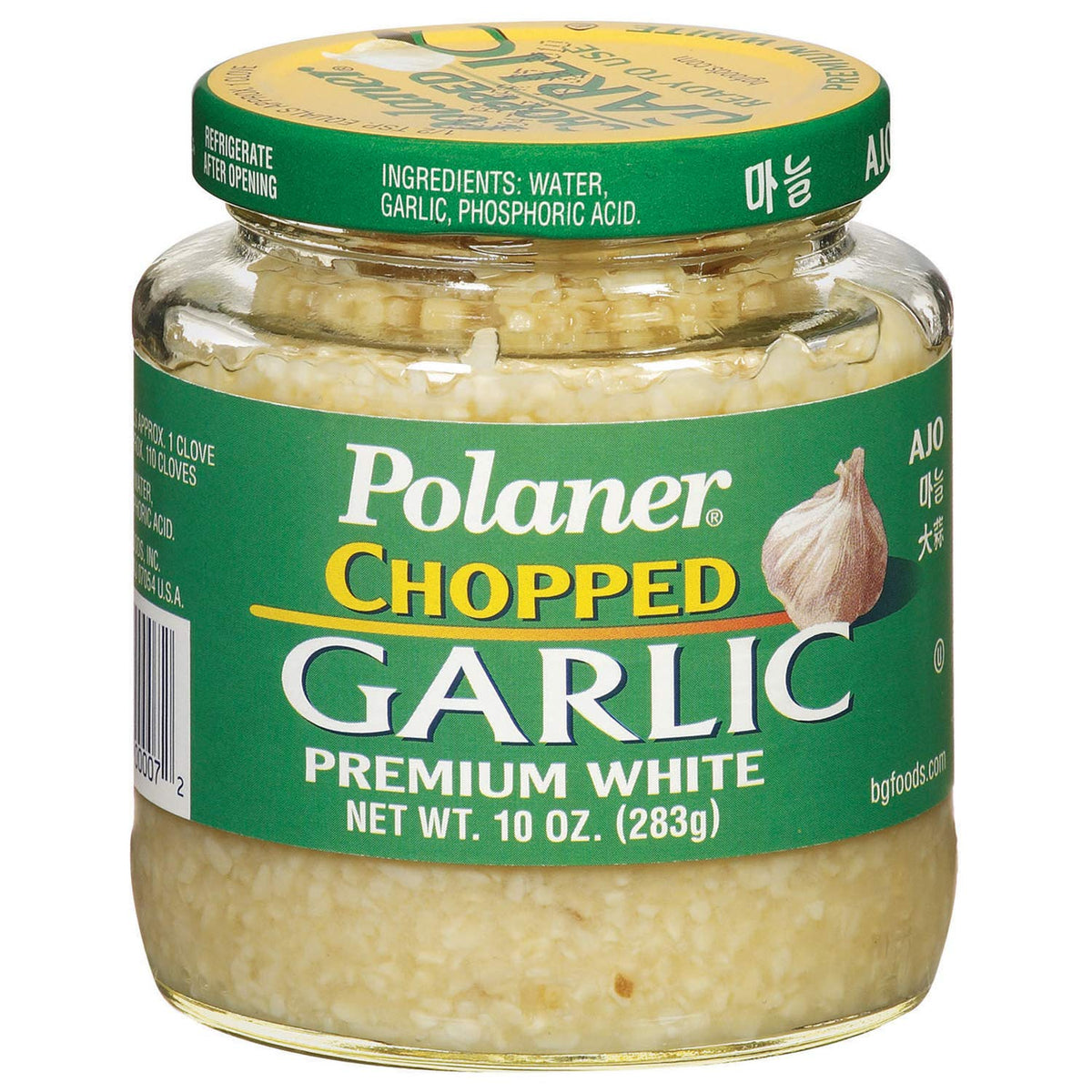 Polaner Premium gehackter weißer Knoblauch, 10 Unzen